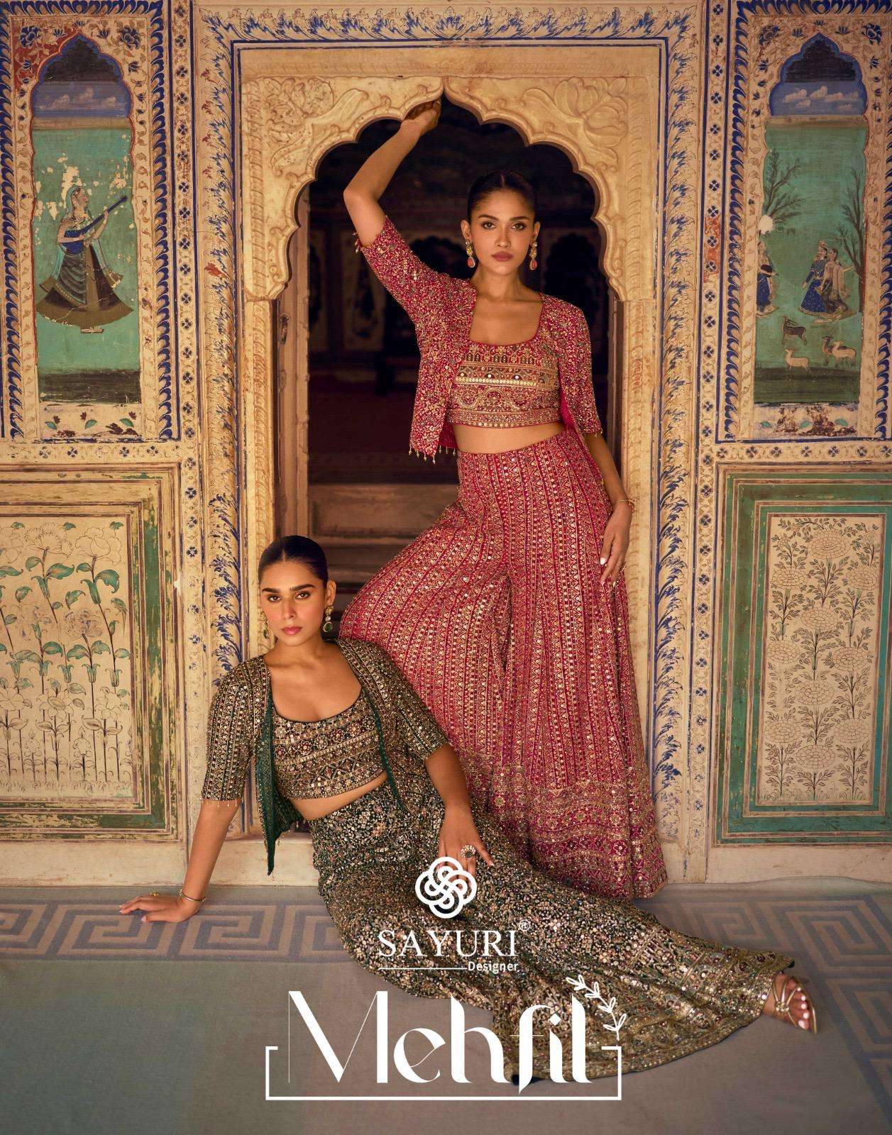 MEHFIL by SAYURI DESIGNER suit collection manufacturer Surat 