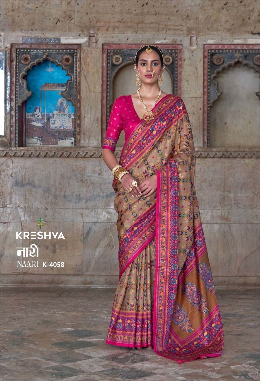 Naari Series 4054 To 4059 By Kreshva saree collection manufacturer Surat 