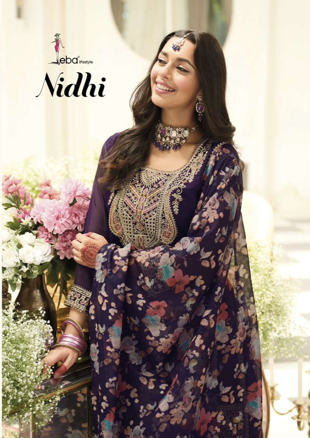 NIDHI by EBA LIFESTYLE Suit collection manufacturer Surat 