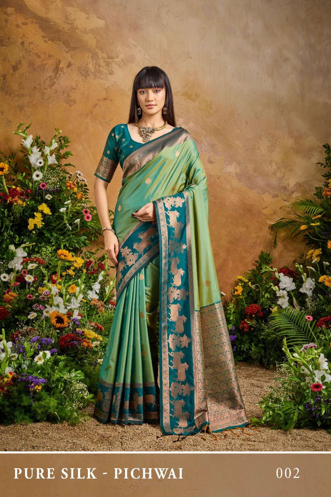 Pure Silk Pichwai Series 001 TO 006 by Rajtex saree collection manufacturer Surat 
