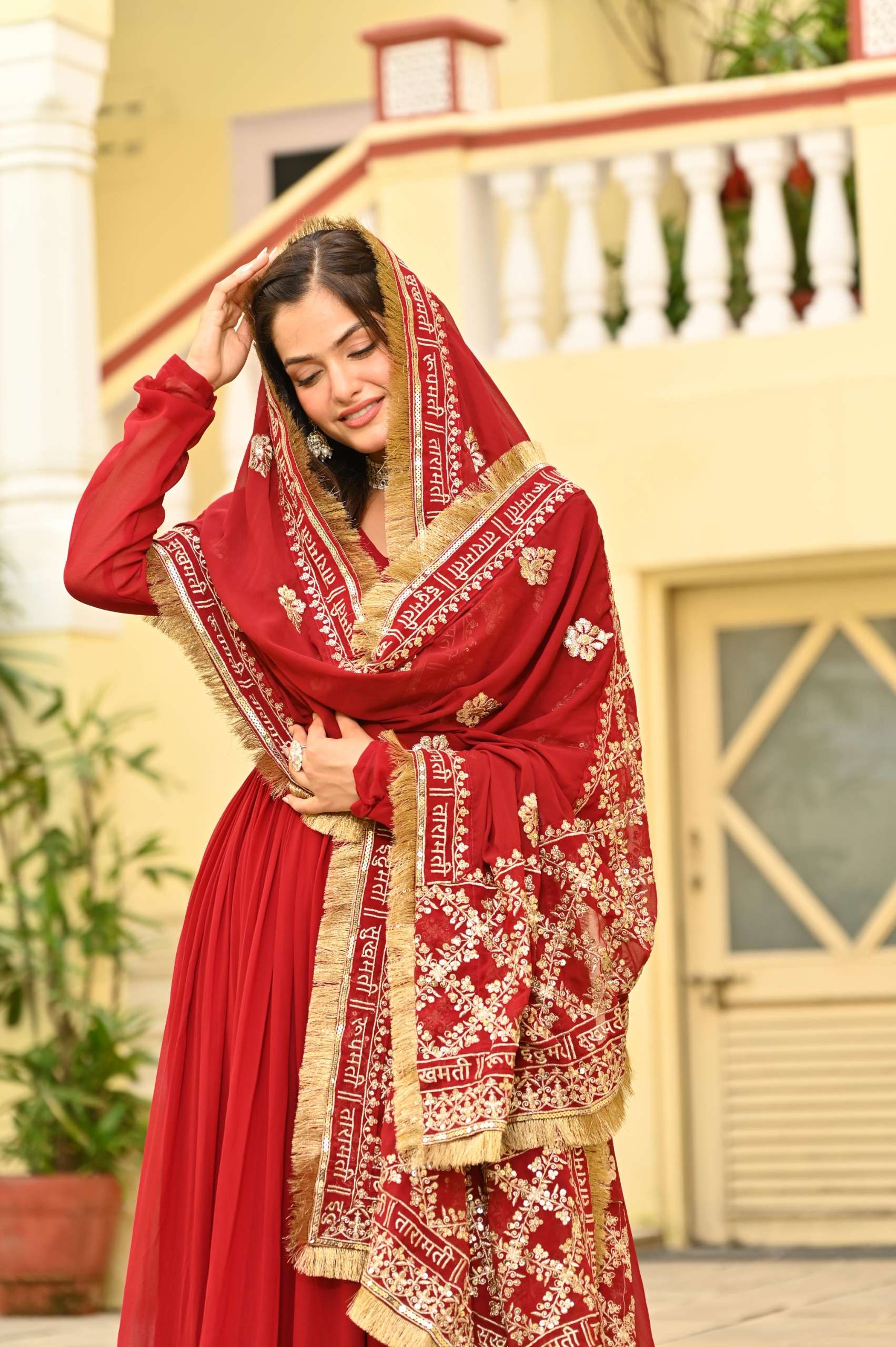 Red Edition Readymade Gown Collection manufacturer Surat 