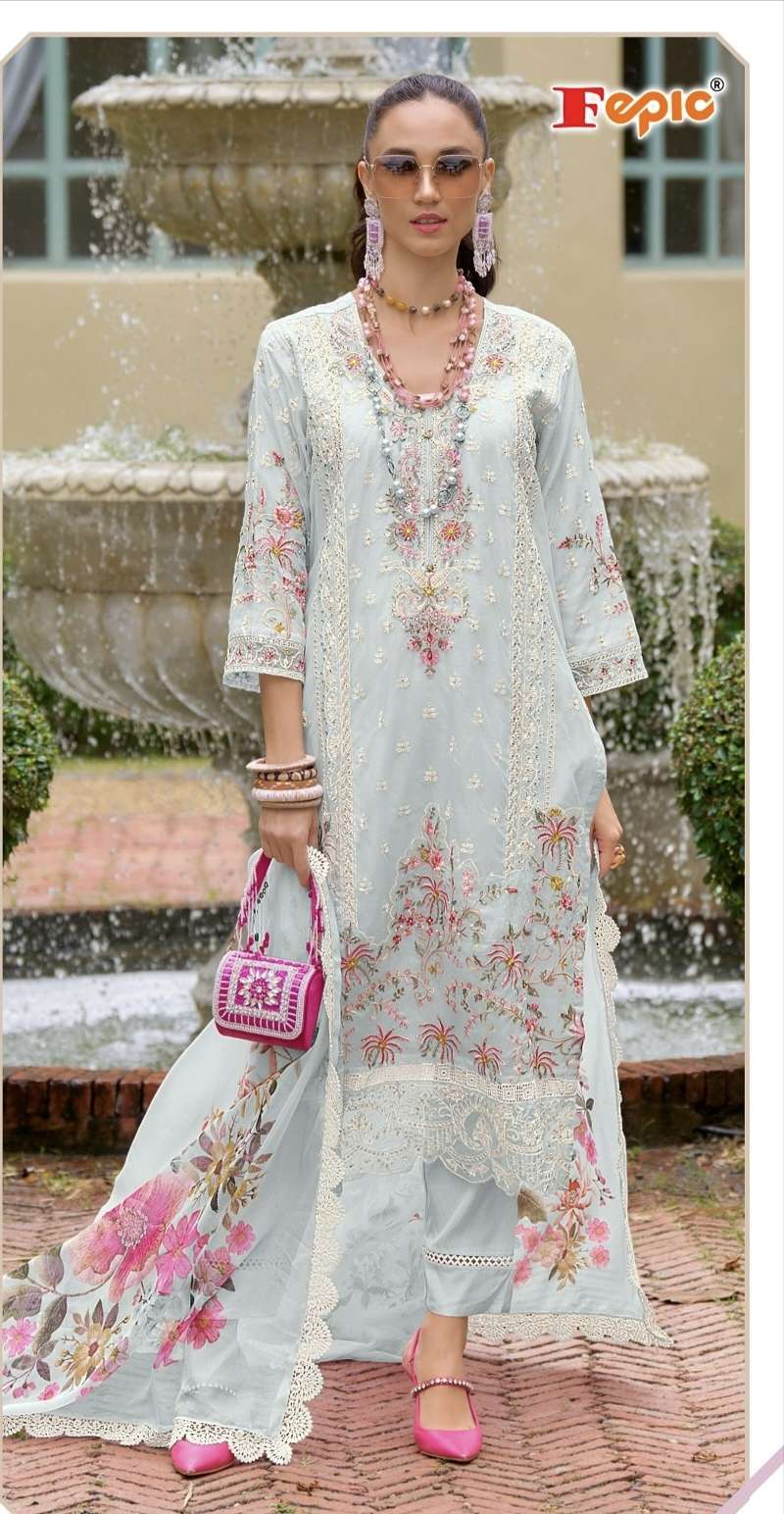 ROSEMEEN 1 D NO 1962 by FEPIC ORGANZA suit collection manufacturer Surat 