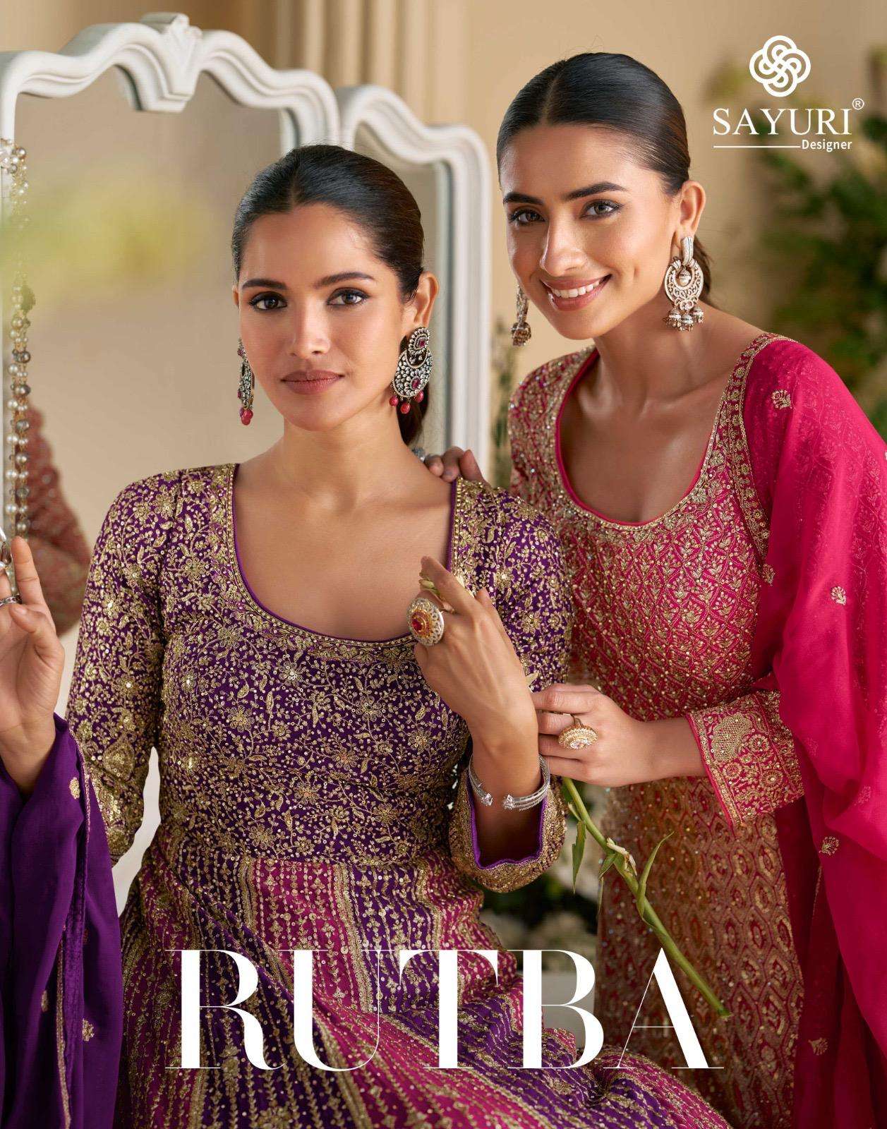 RUTBA by SAYURI DESIGNER gown collection manufacturer Surat 