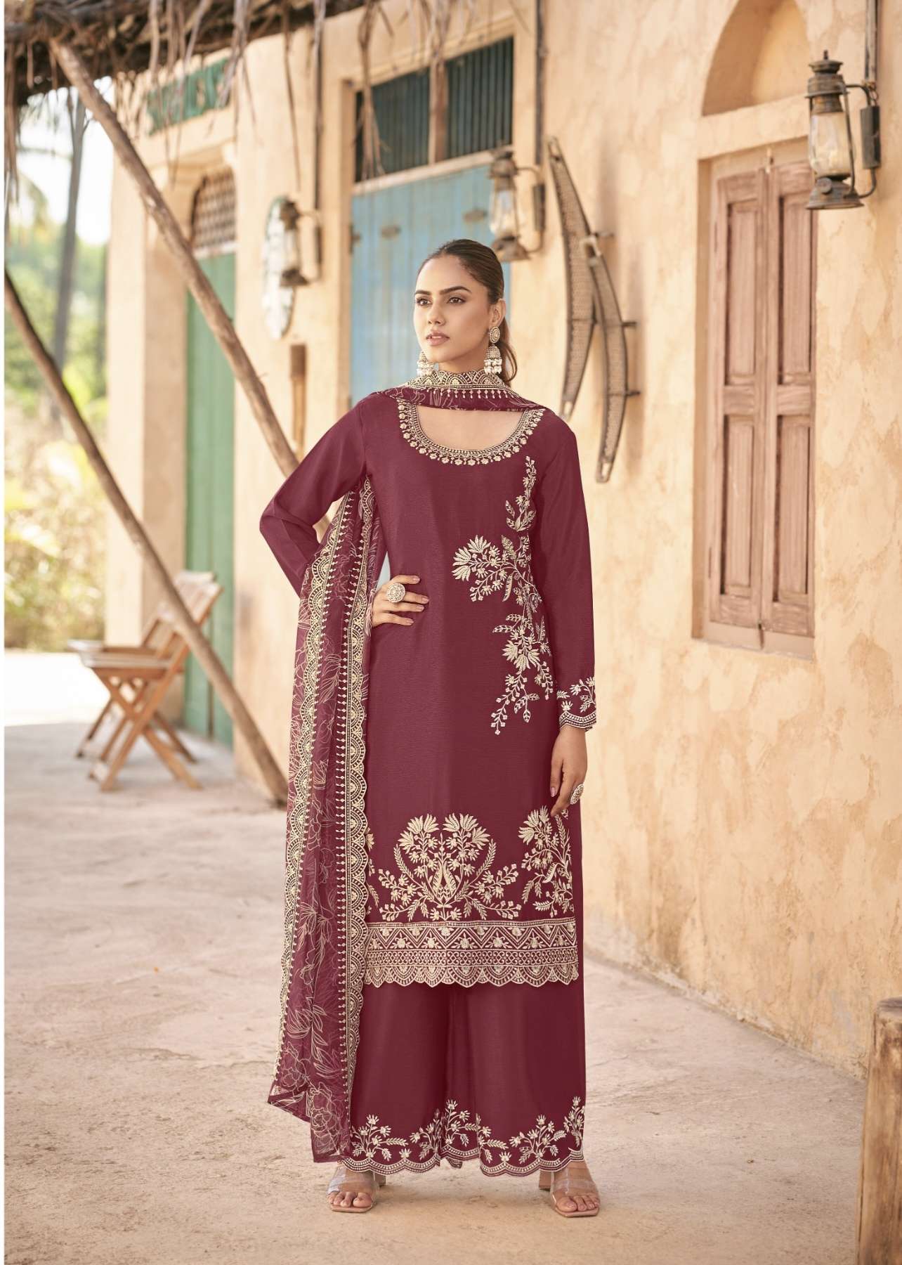 SAANJH VOL 3 by RADHA TRENDZ suit collection manufacturer Surat   