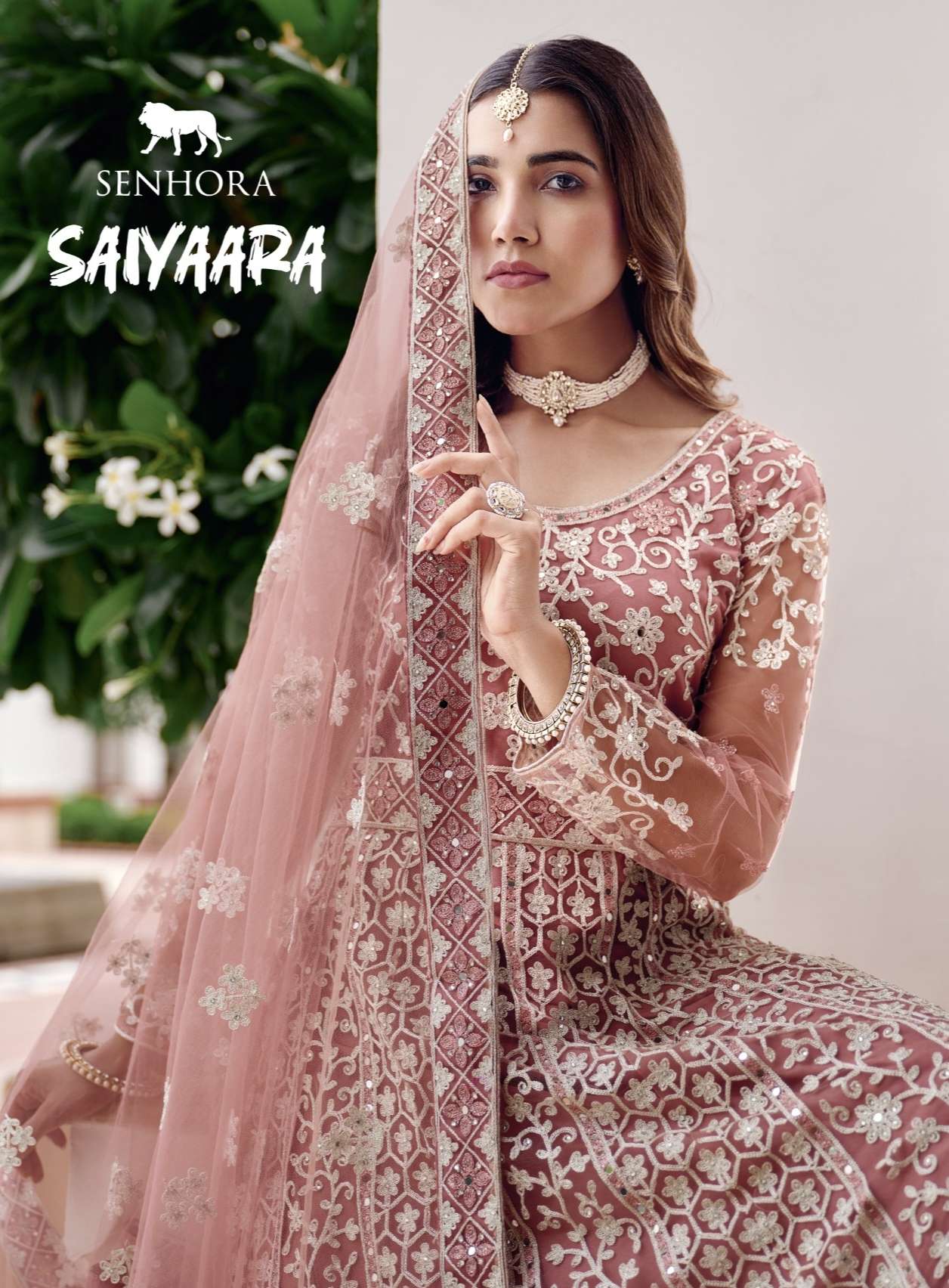 SAIYAARA by SENHORA Pure Butterfly Net gown collection manufacturer Surat 