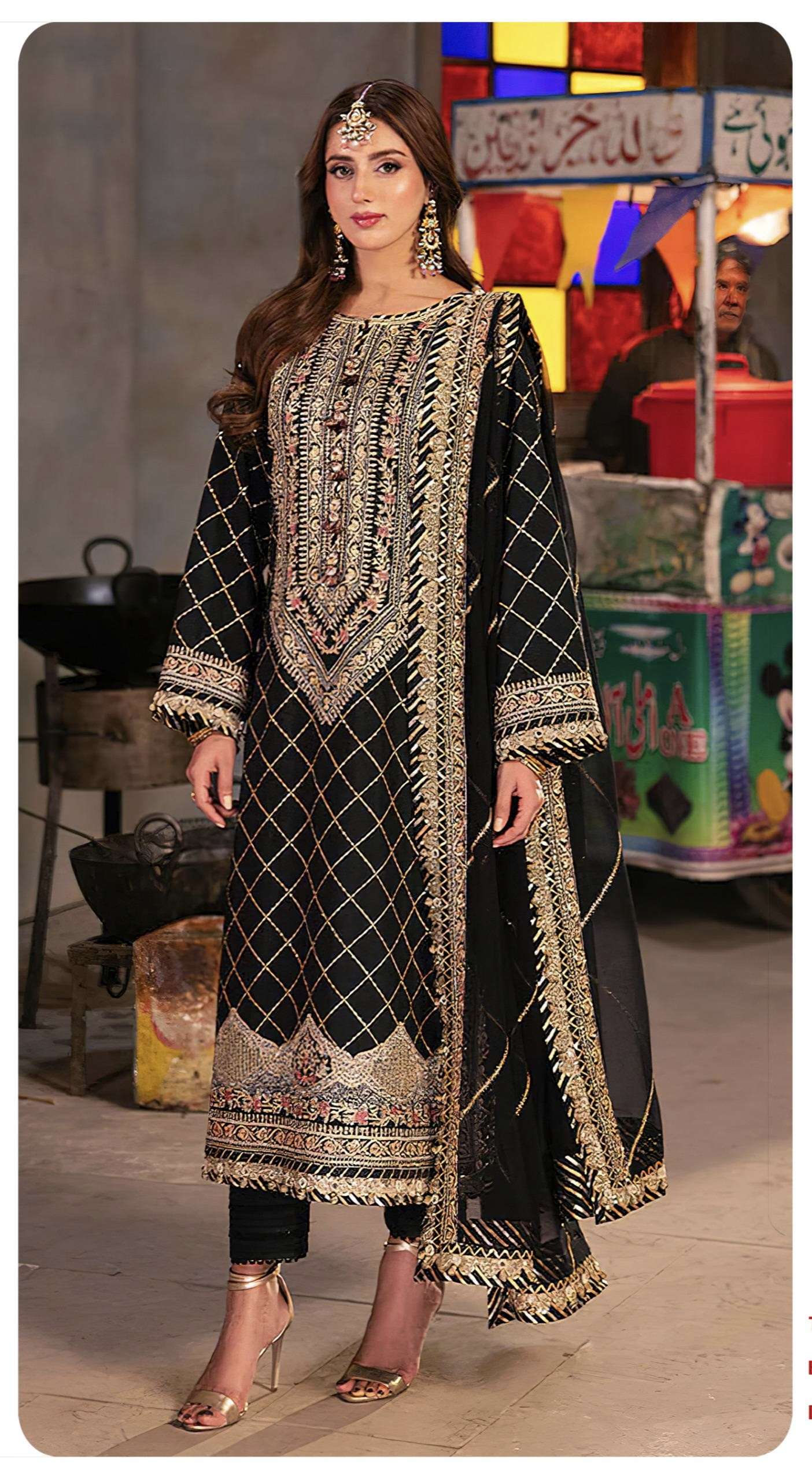 SD 1058 by SAJIDA DESIGNER SUIT collection manufacturer Surat 