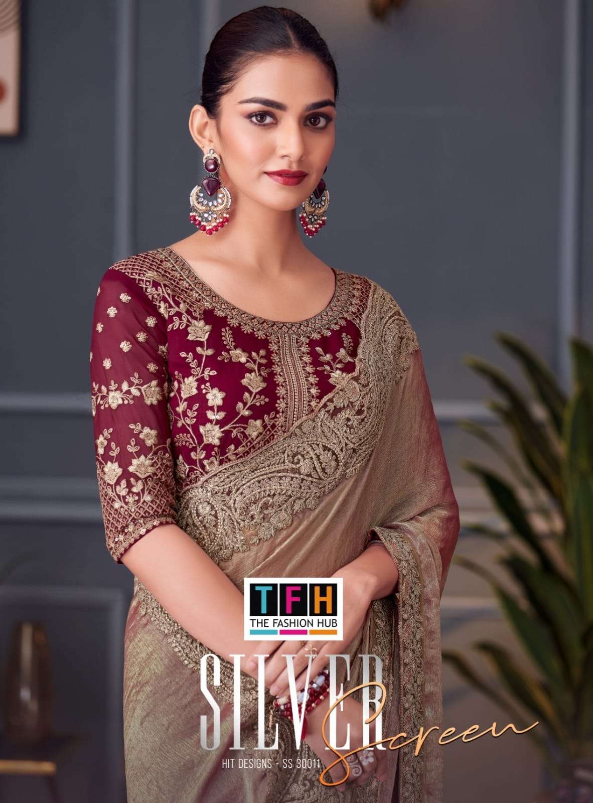 Silver Screen Series 30011A 30011F by by tfh saree collection manufacturer Surat 