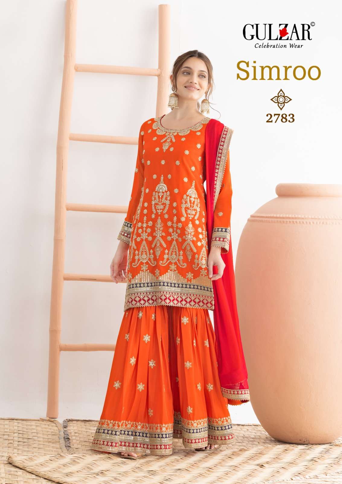 Simroo D no 2781 2783 By Gulzar suit collection manufacturer Surat 