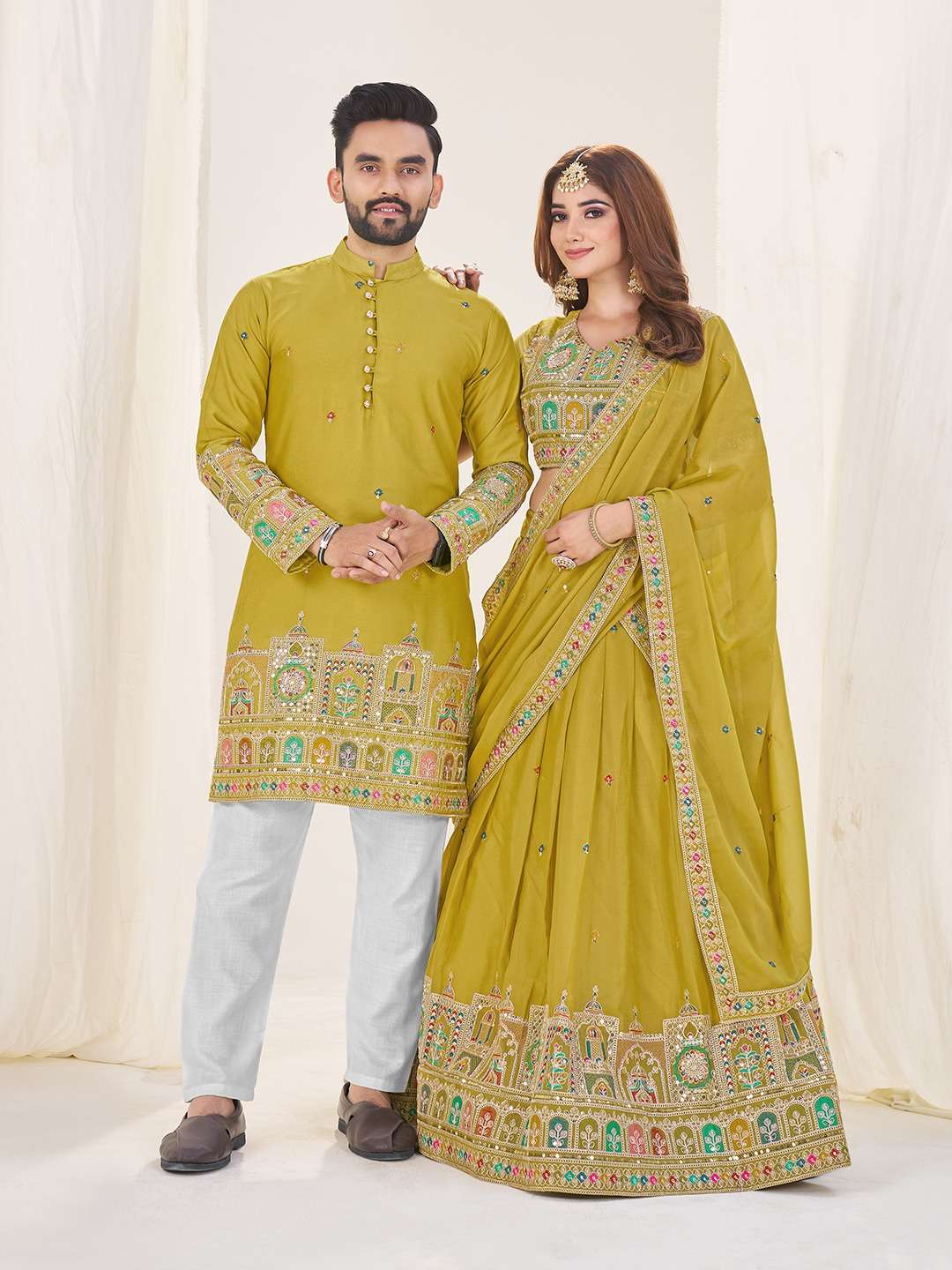 SS Couple 4 Georgette lehenga choli collection manufacturer Surat 