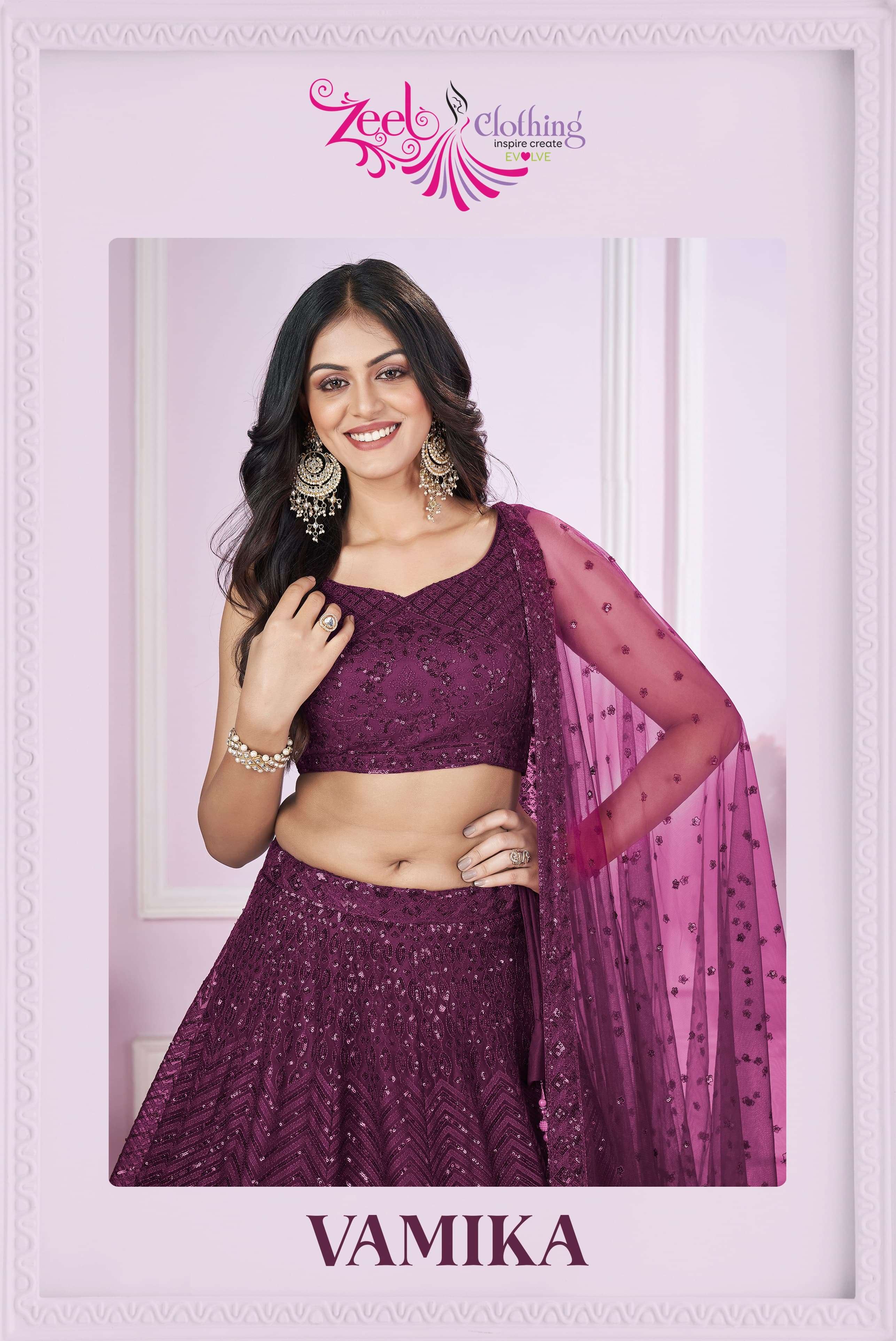 VAMIKA by Zeel Clothing Lehenga Choli collection manufacturer Surat 