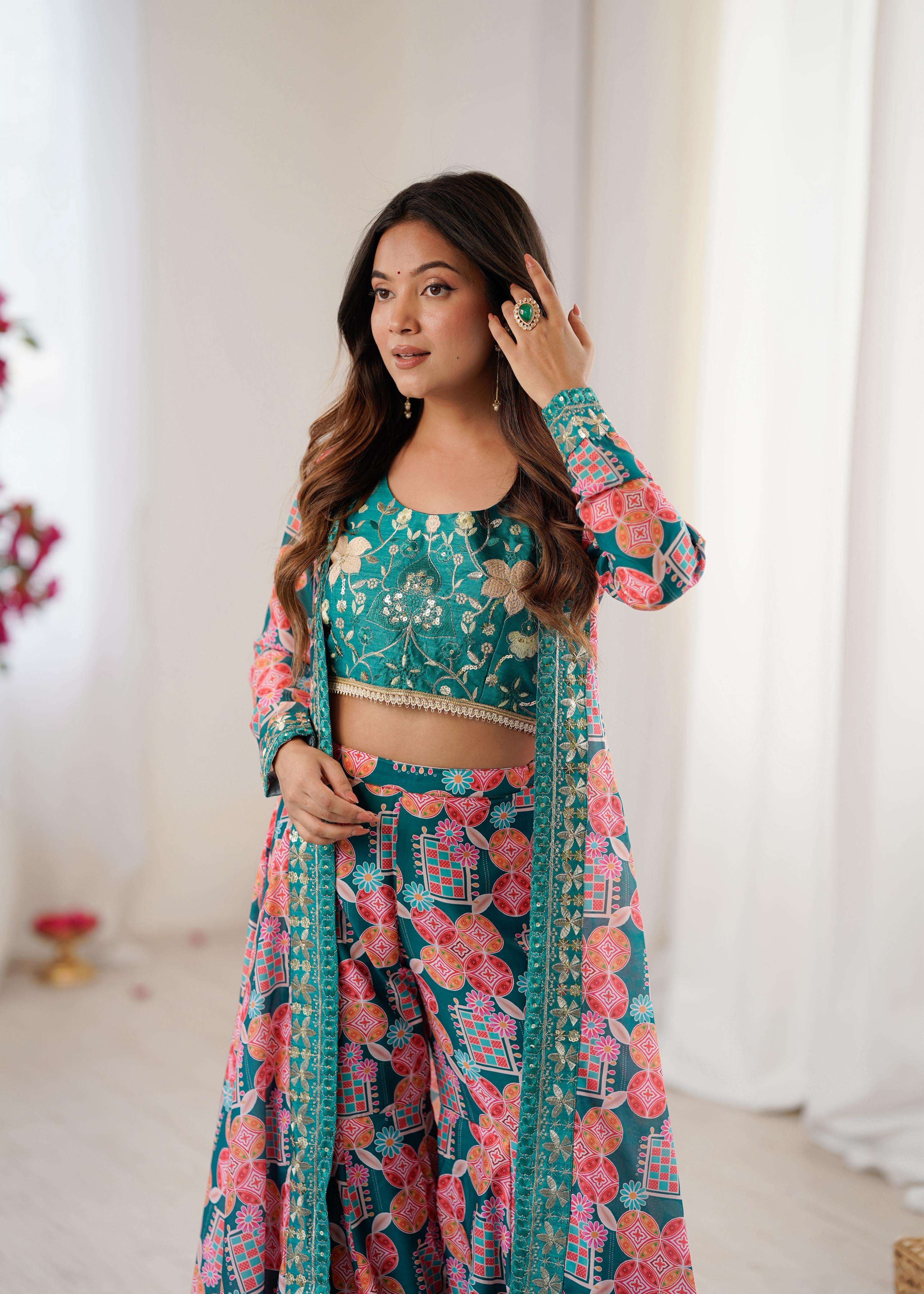 Western Sharara Plazzo suit Collection manufacturer Surat 