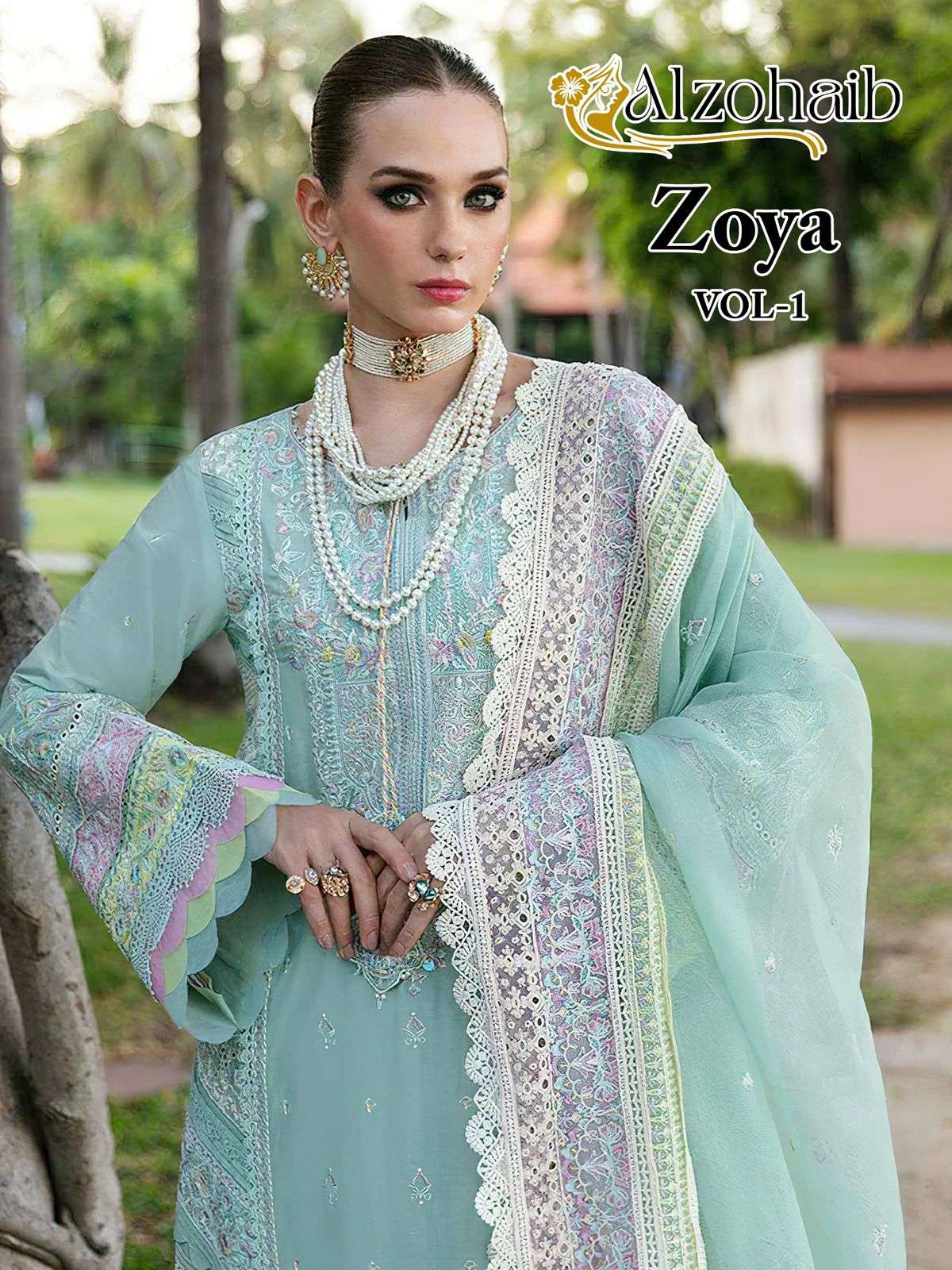 Zoya vol 1 D No AZ 1238 1239 by ALZOHAIB suit collection manufacturer Surat 