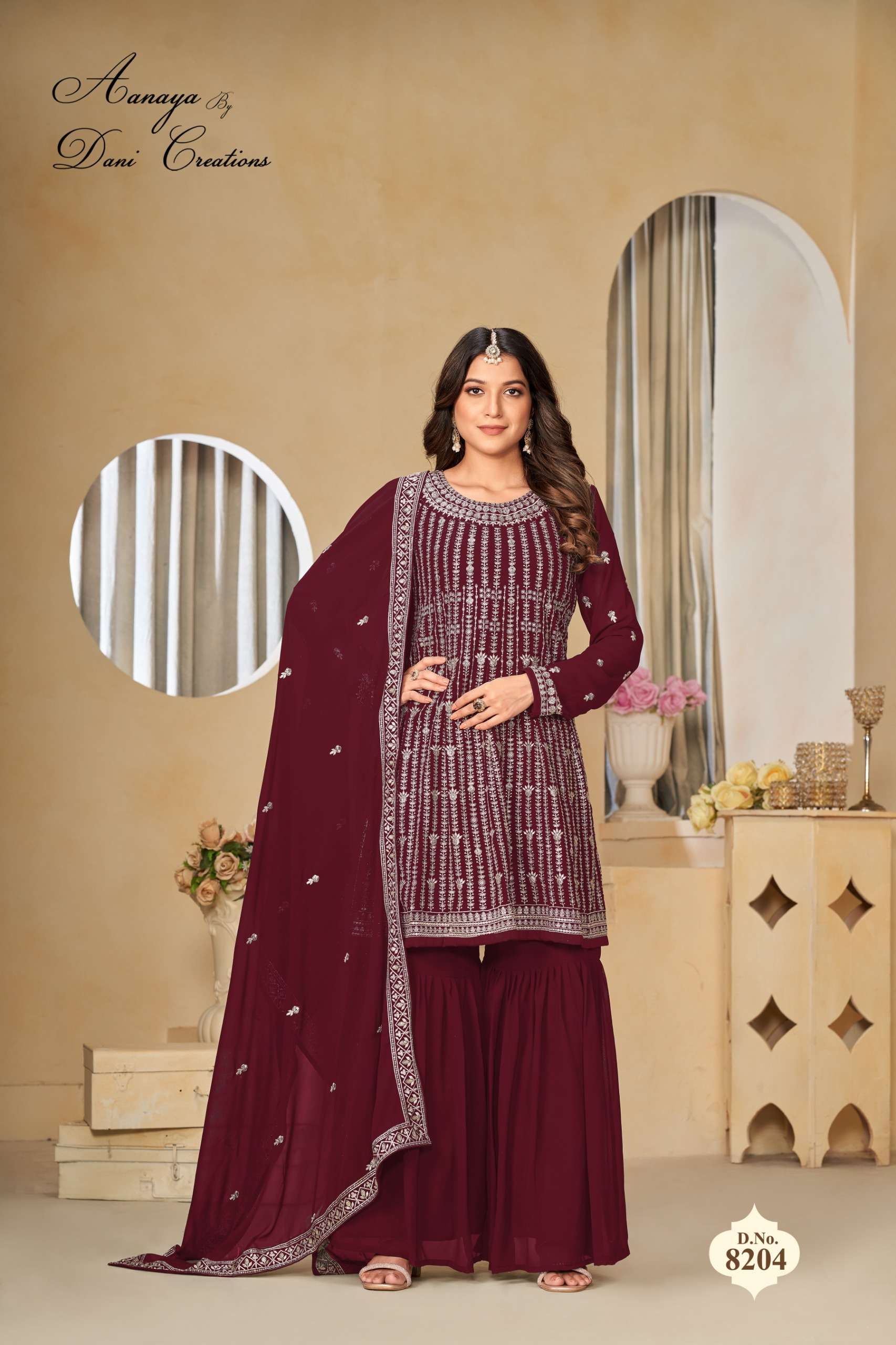 AANAYA VOL 183 by Dani creation FAUX GEORGETTE suit collection manufacturer Surat