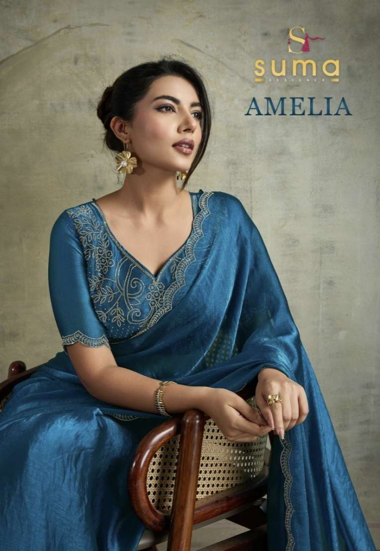 Amelia Series 13001 To 13008 by Suma Designer Saree collection manufacturers surat 