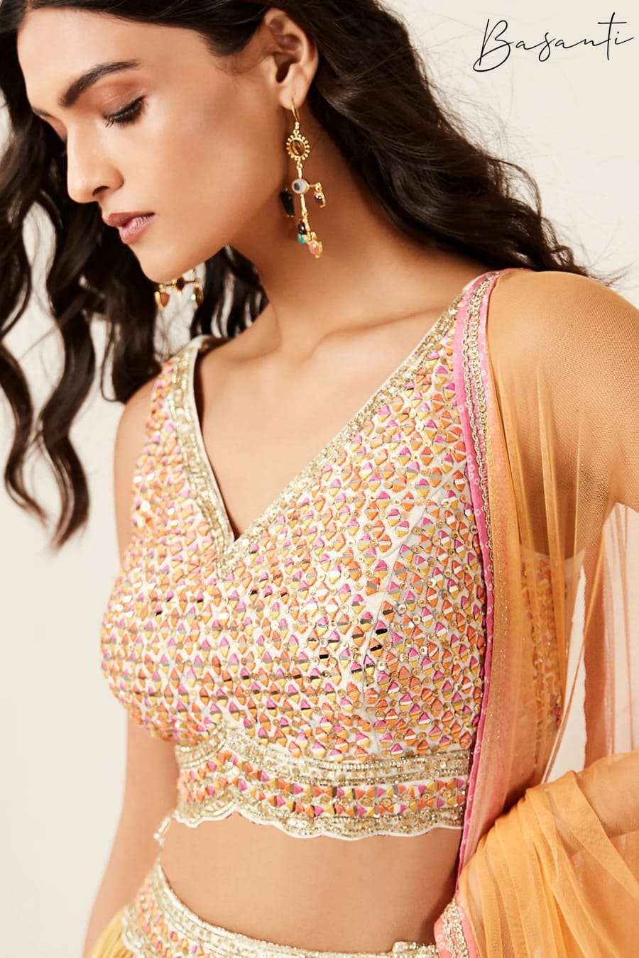 BASANTI Designer LEHENGHA Exclusive Collection manufacturer Surat   