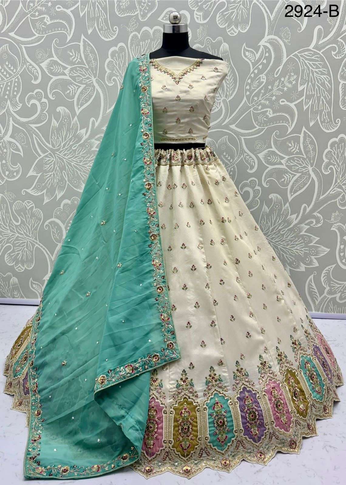 Code 2924 Designer Silk Lehenga Choli collection manufacturer Surat 