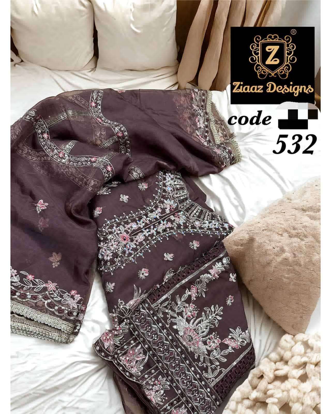code 527 528 529 530 531 532 by Ziaaz Design suit collection manufacturer Surat 