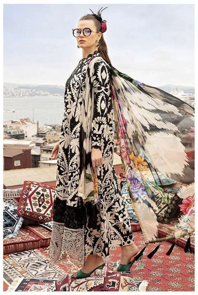 D No 1066 A E by ALZOHAIB pure cotton print suit collection manufacturer Surat 