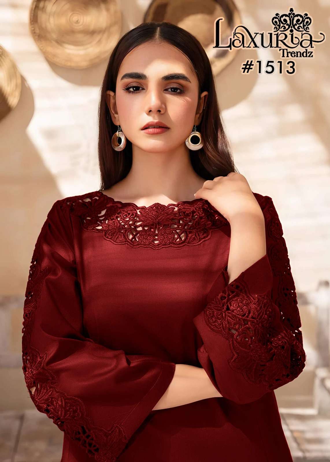 D No 1514 A by Laxuria Trendz Kurti collection manufacturer Surat 
