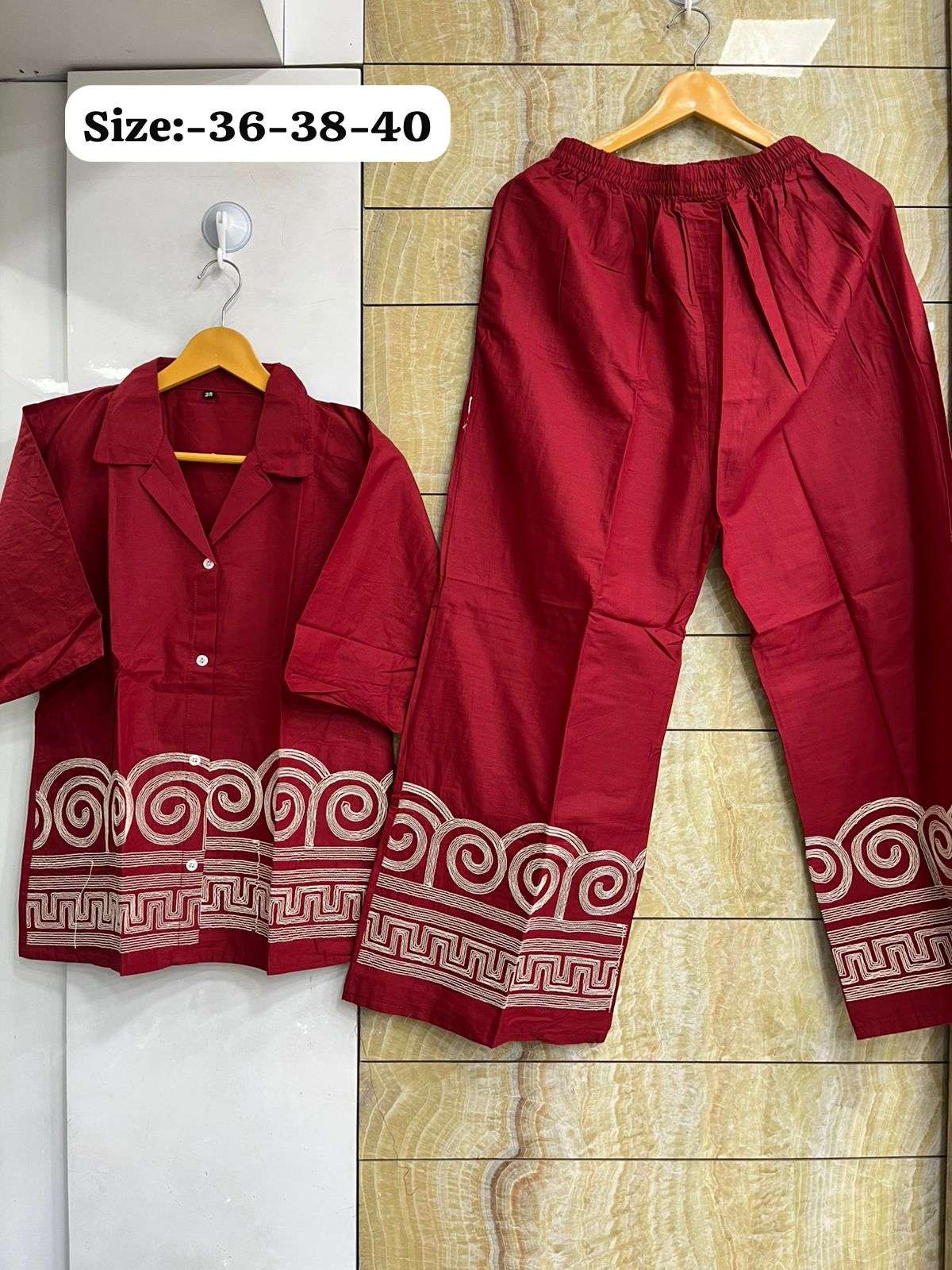 Embroidery Work Co Ord Set Collection manufacturer Surat 