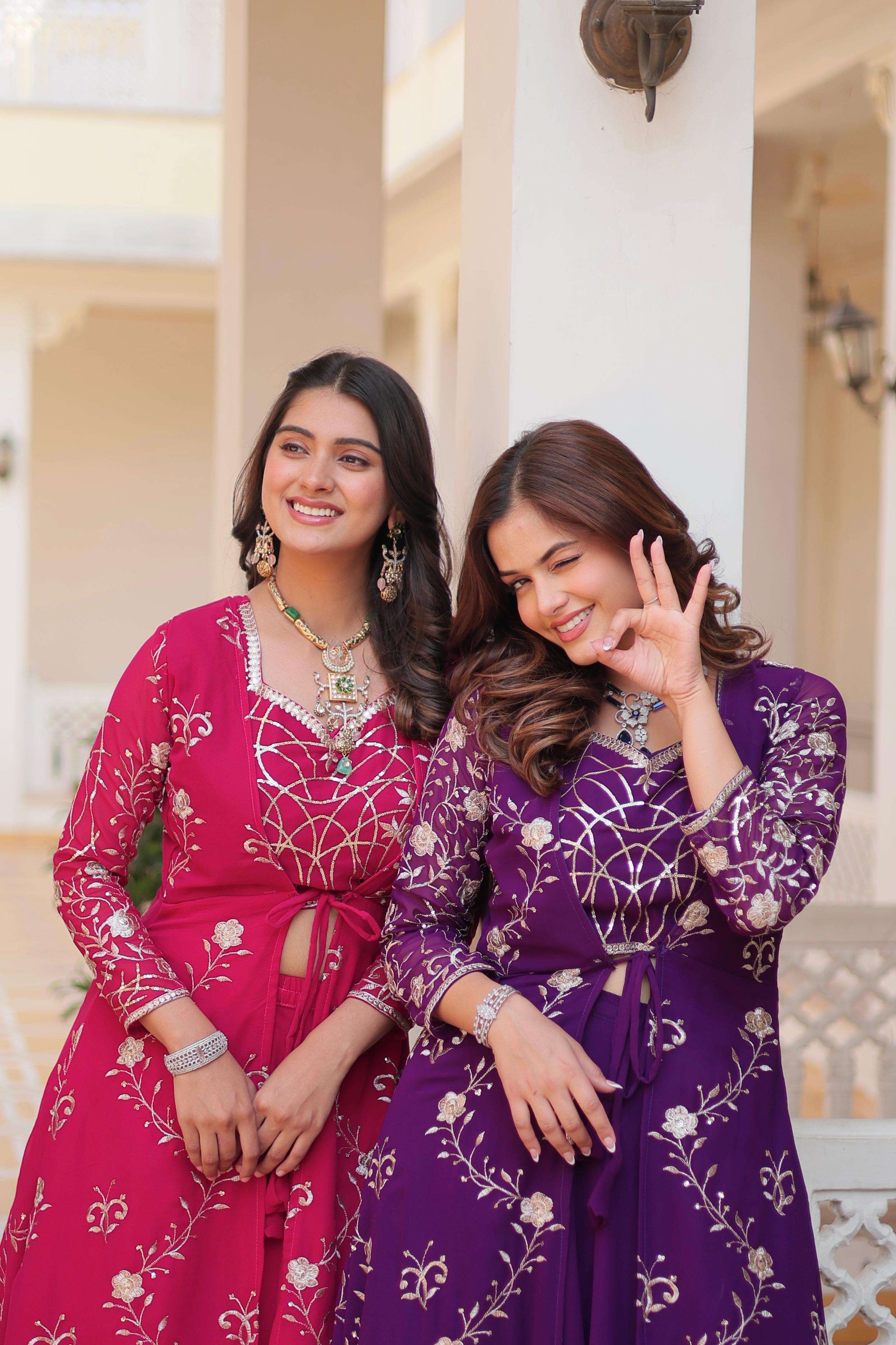 Festive Shrug  Palazzo with Choli collection manufacturer Surat 