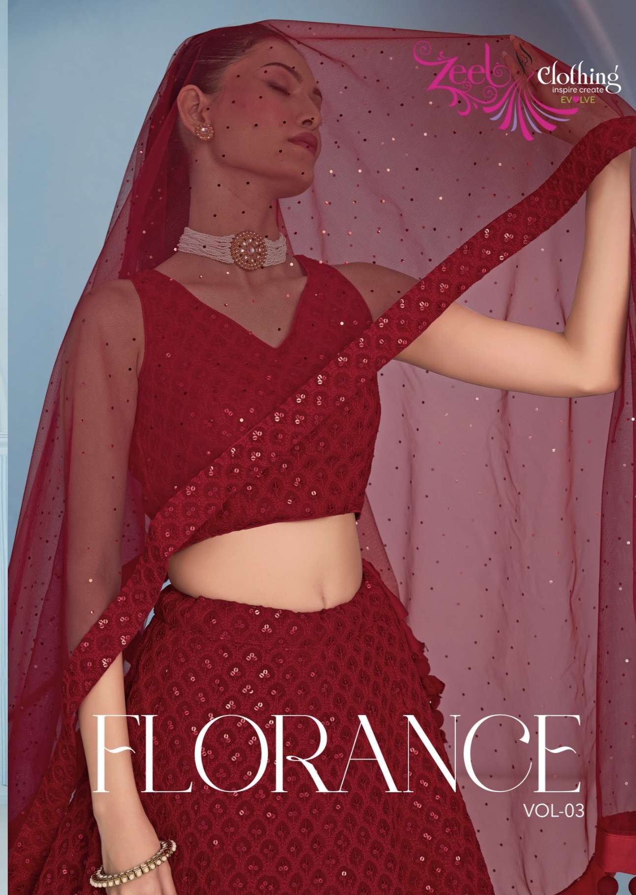 Florance Vol 3 by Zeel Clothing lehenga collection manufacturer Surat 