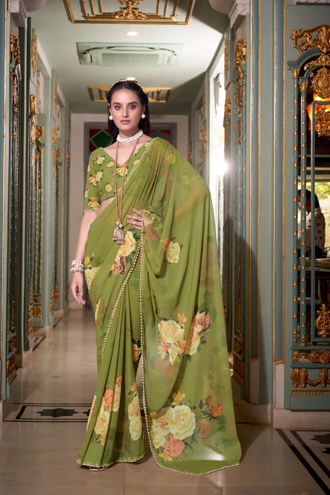 Georgette Saree Collection manufacturers surat 