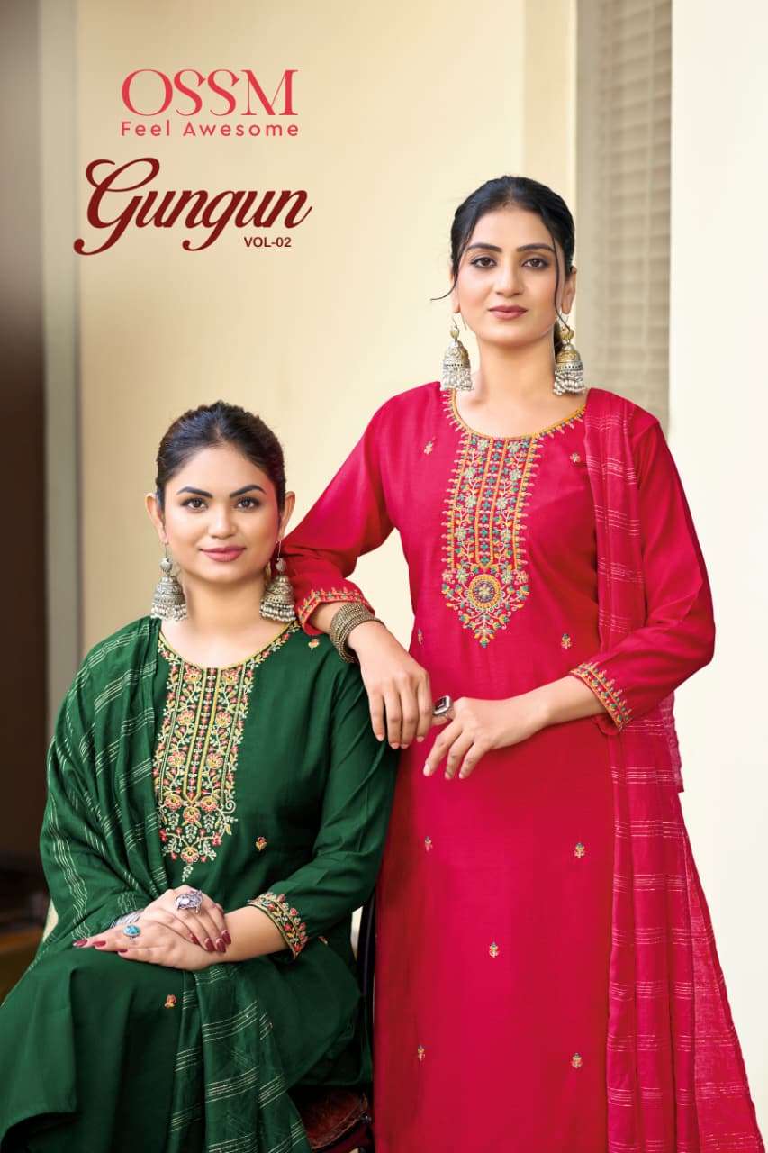 GUNGUN Vol 02 by OSSM Kurti collection manufacturer Surat