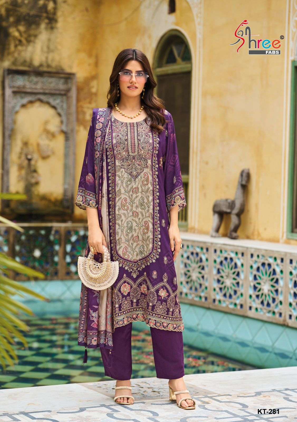 KT 281 by shree fab suit collection manufacturer Surat 