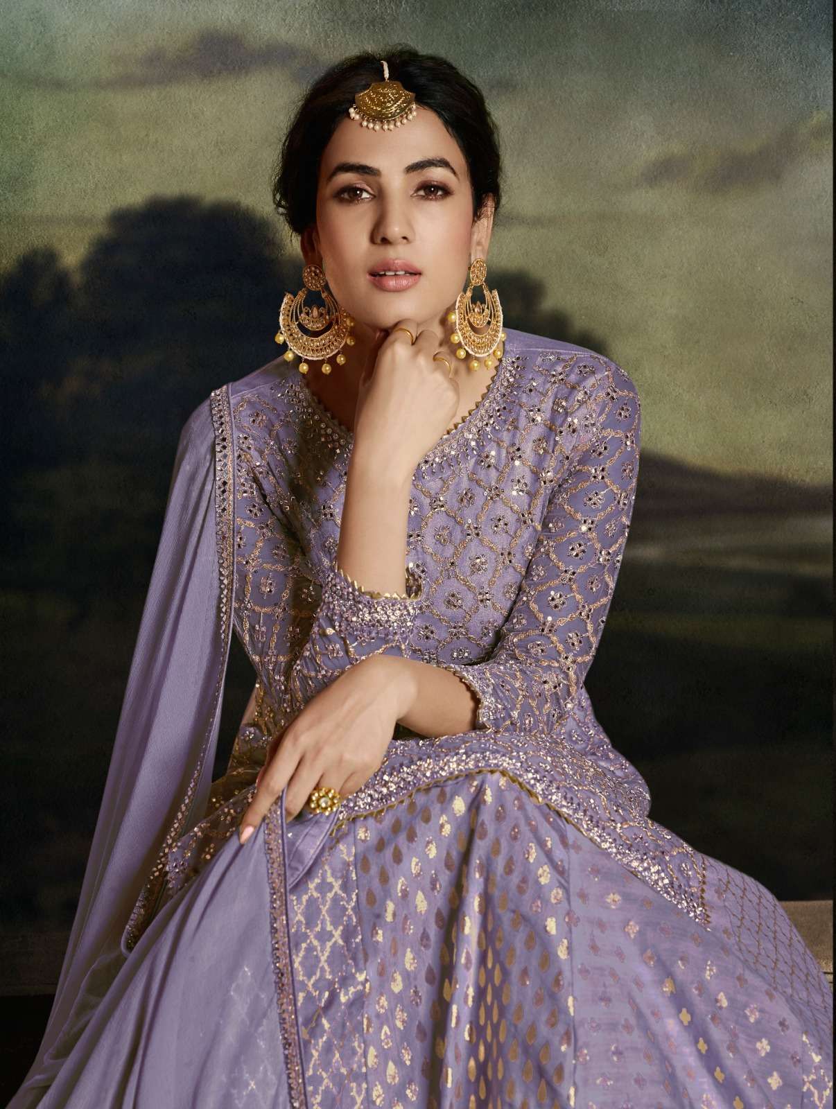 Moh colour Pluss by Vouch Suit collection manufacturer Surat 