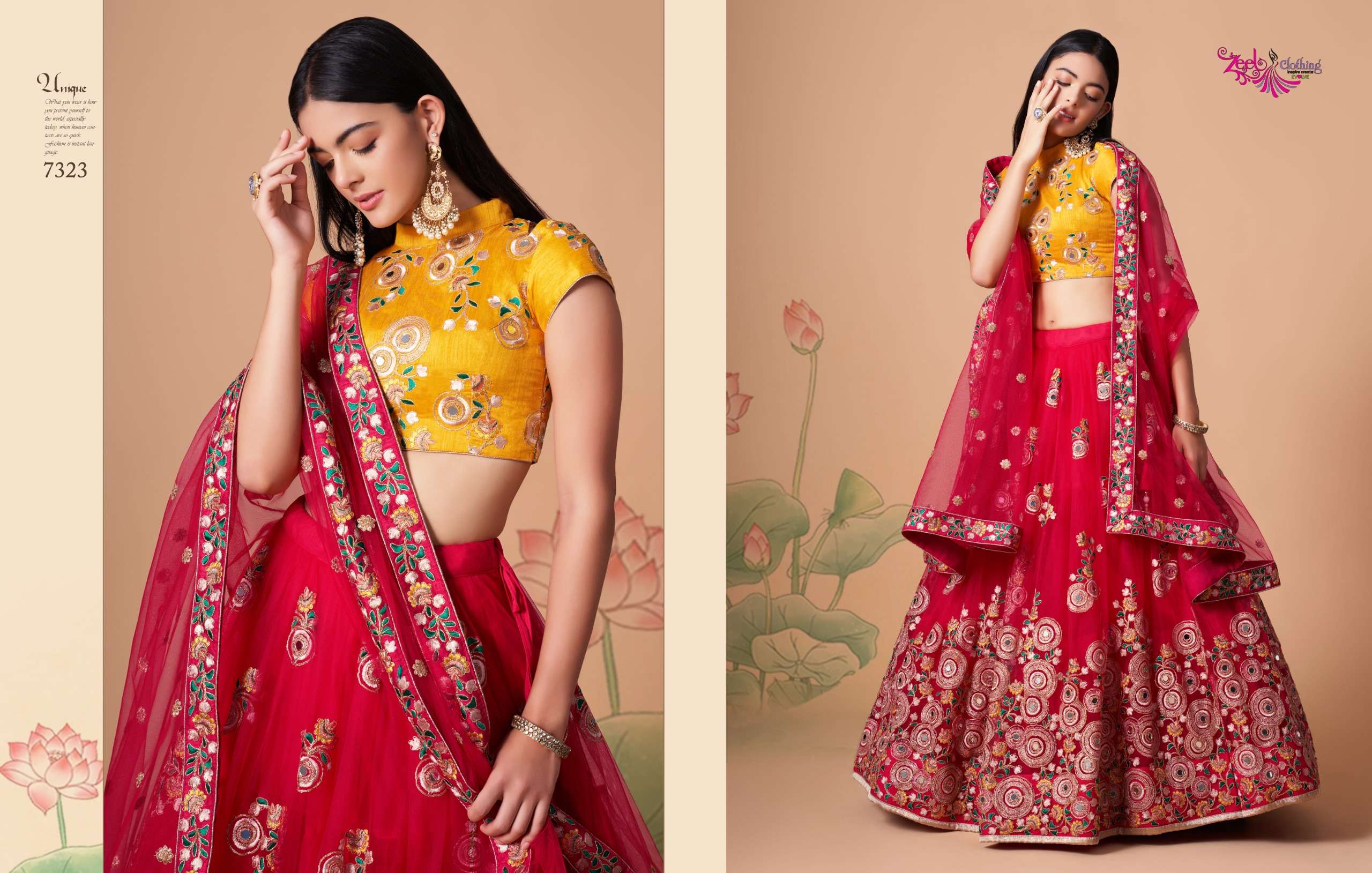 Neo Traditional Vol 3 by  Zeel Clothing lehenga collection manufacturer Surat 