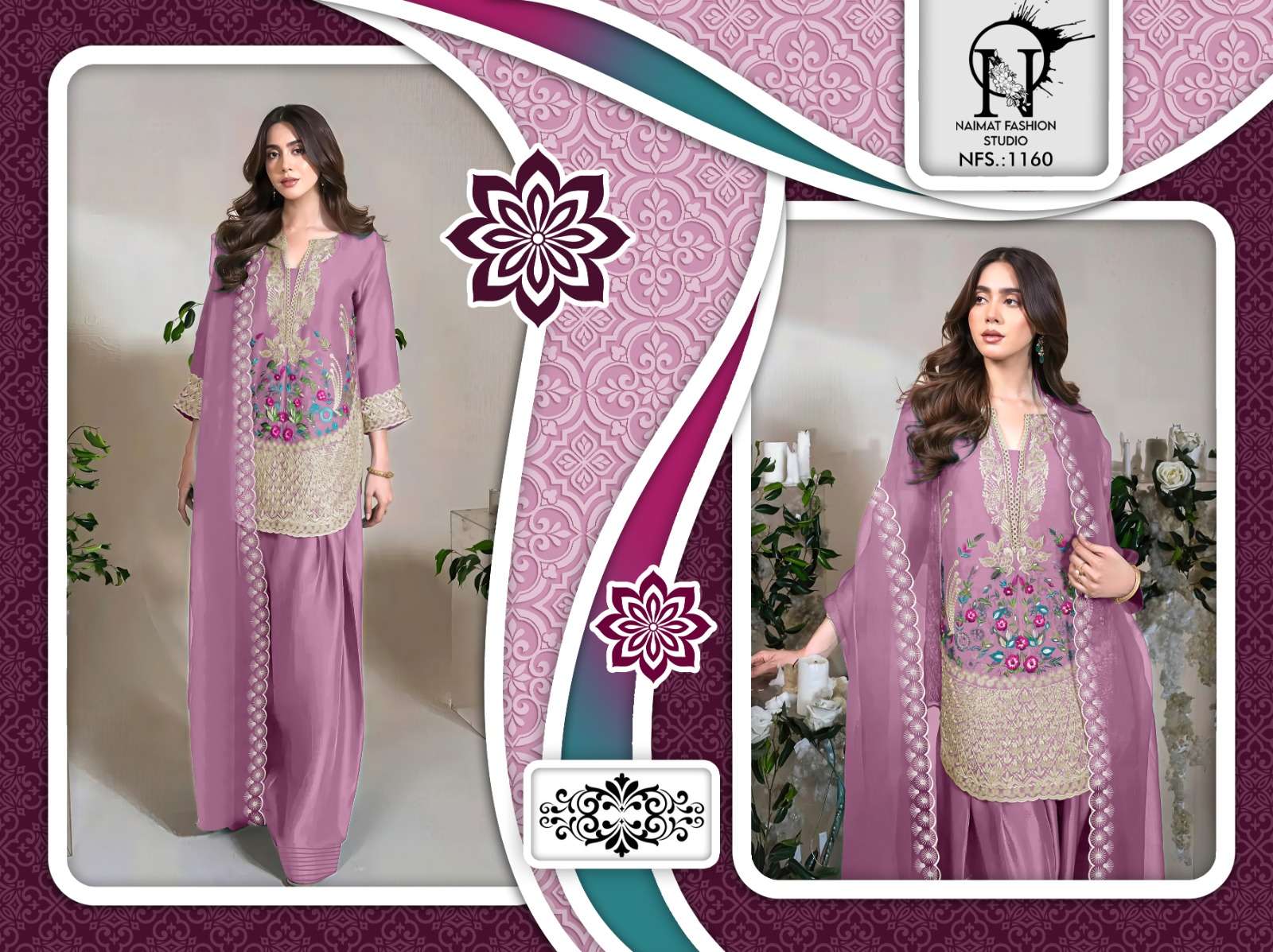 NFS 1160 by Naimat Fashion Studio kurti collection manufacturer Surat