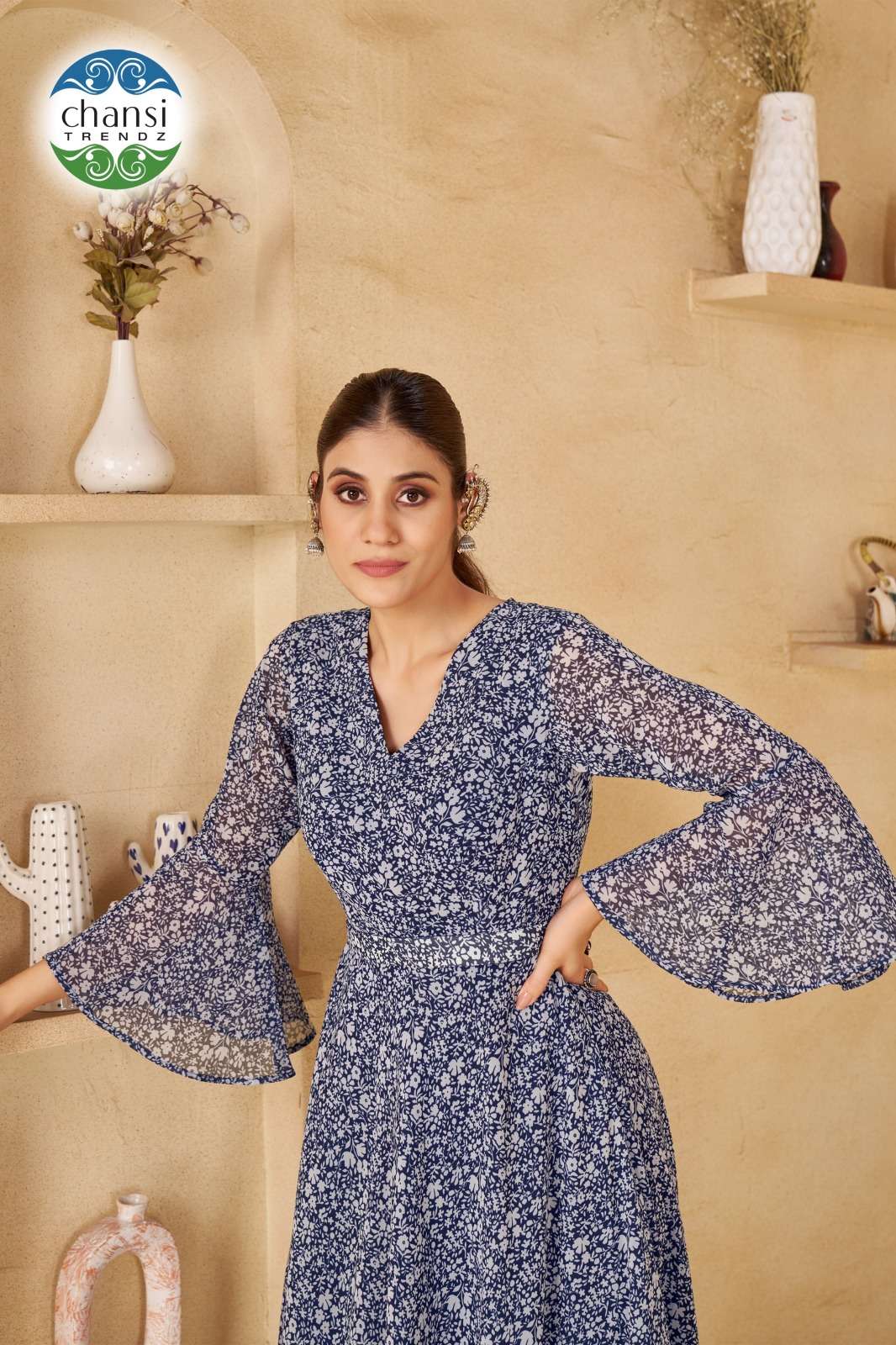 PADMAVATI by Chansi Trendz gown collection manufacturer Surat 