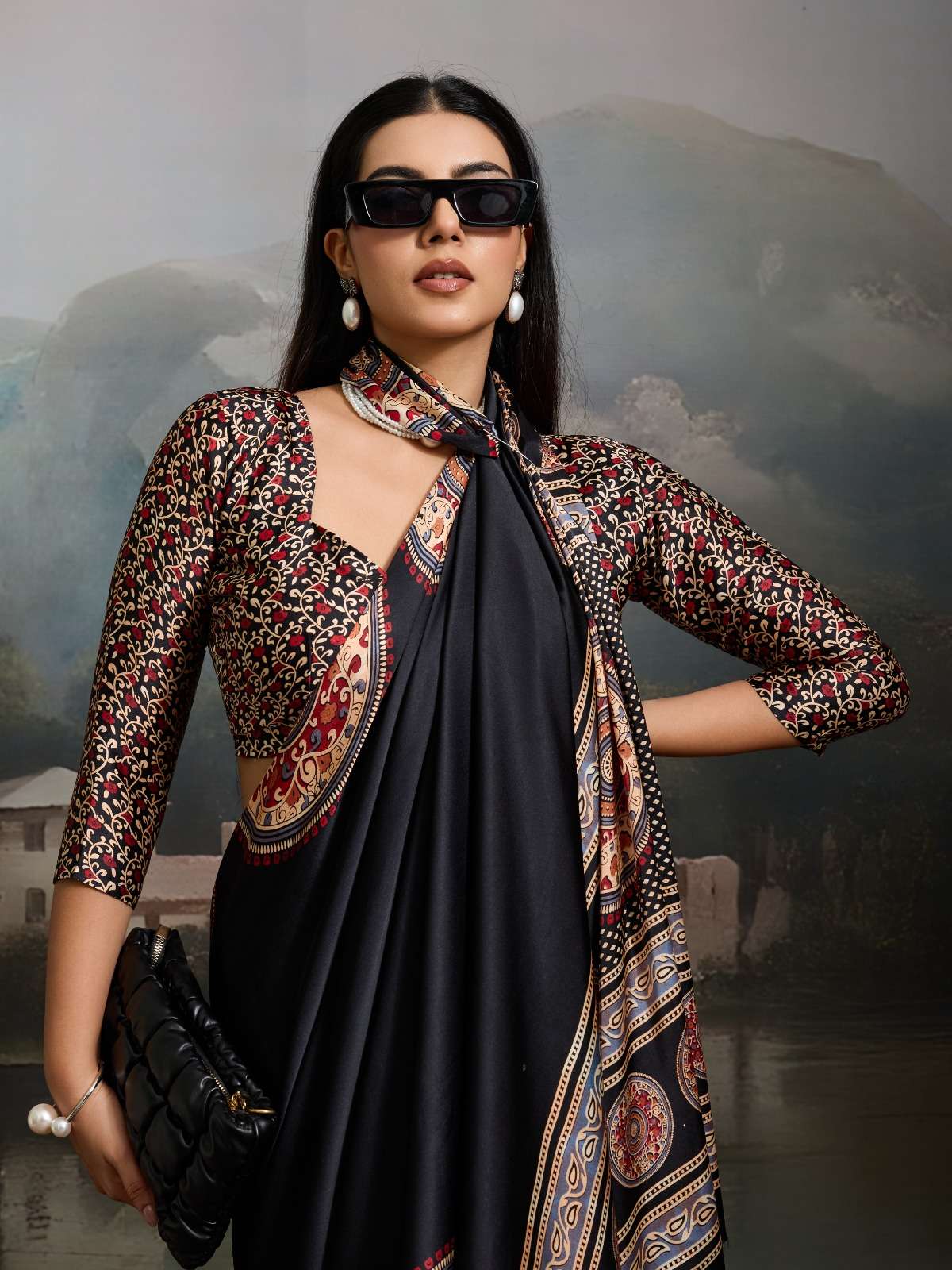 Pure Ajrakh 018 by Rajtex Saree collection manufacturer Surat 