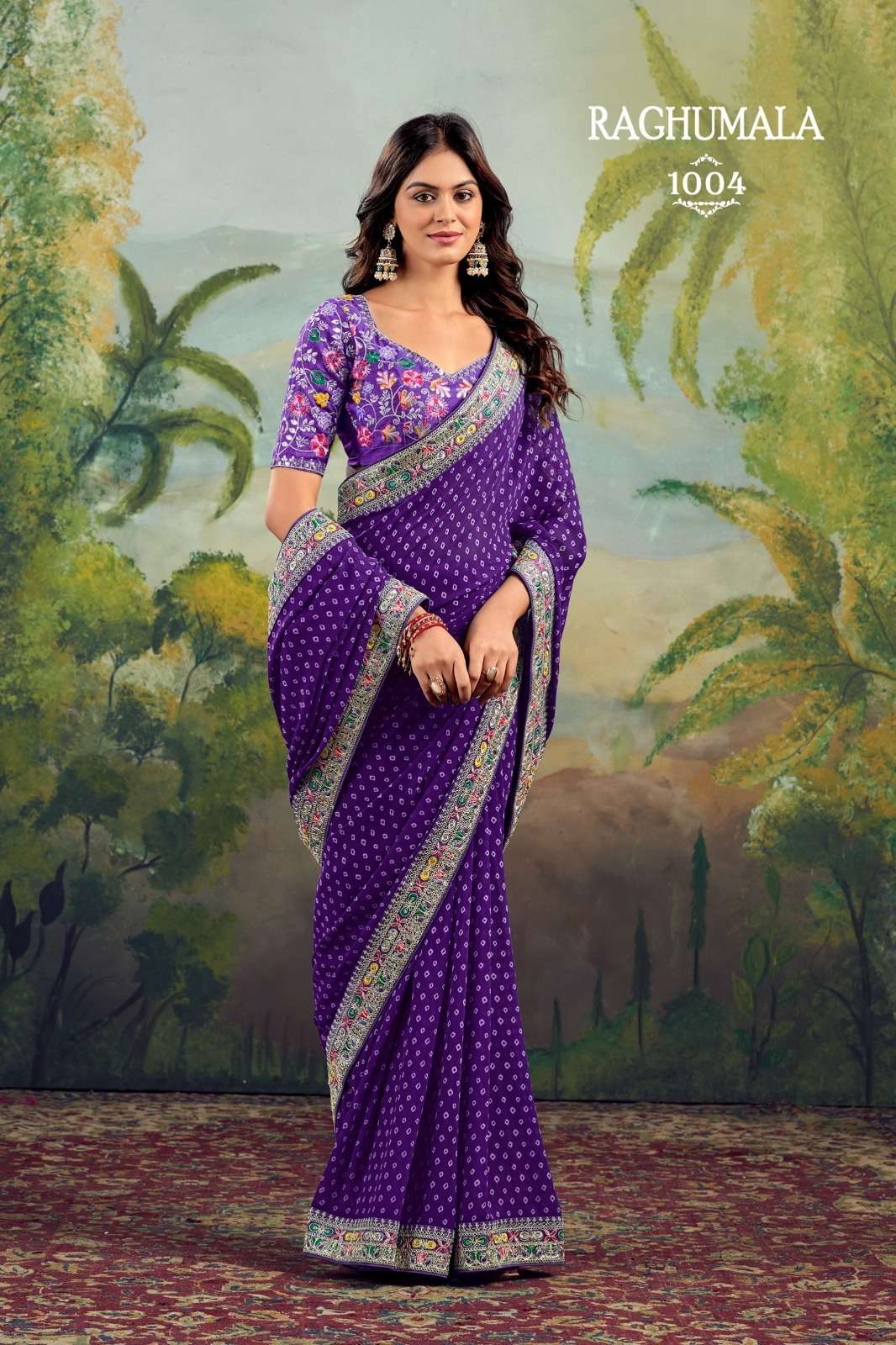Raghumala 1 by Stavan  Heavy Georgette saree Collection manufacturer Surat 