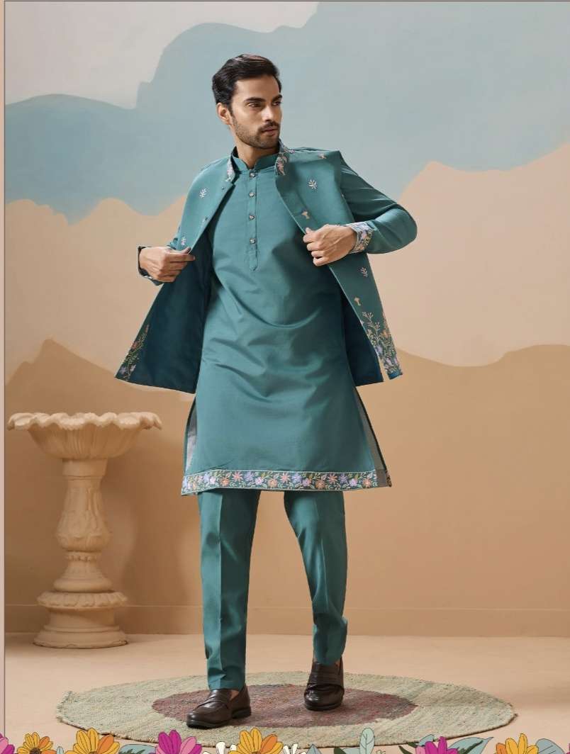 ROYAL RIVAAJ by SHUBHKALA Festival Mens Wear Koti Kurta Bottom Collection manufacturer Surat 