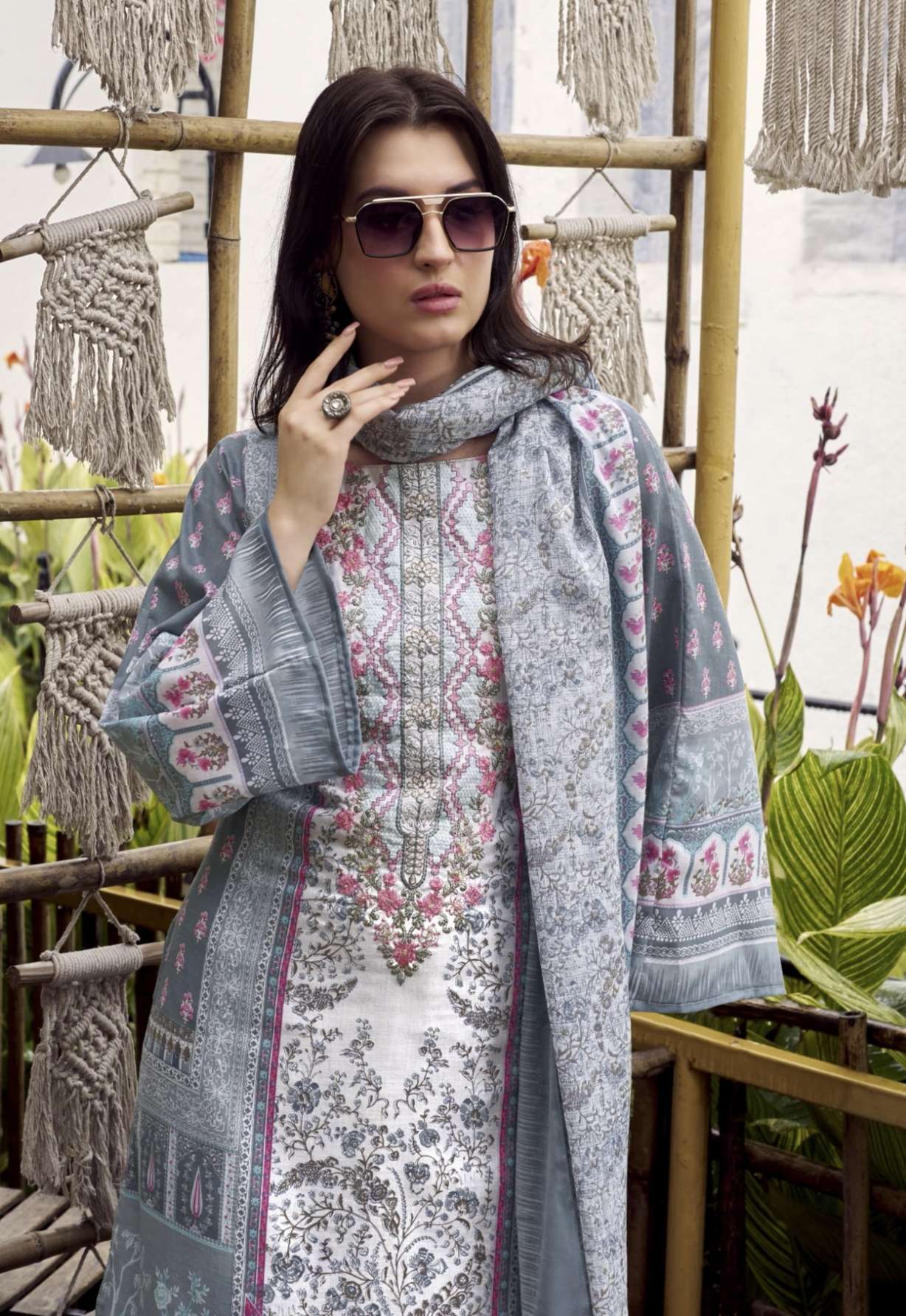 SANA SAFINA by Zulfat Designer Suit collection manufacturer Surat                      