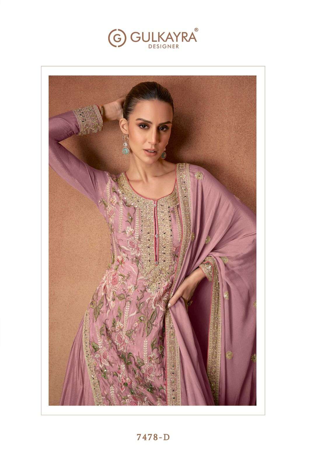 VANYA 1 by Gulkayra Designer  Real Chinon suit collection manufacturer Surat 