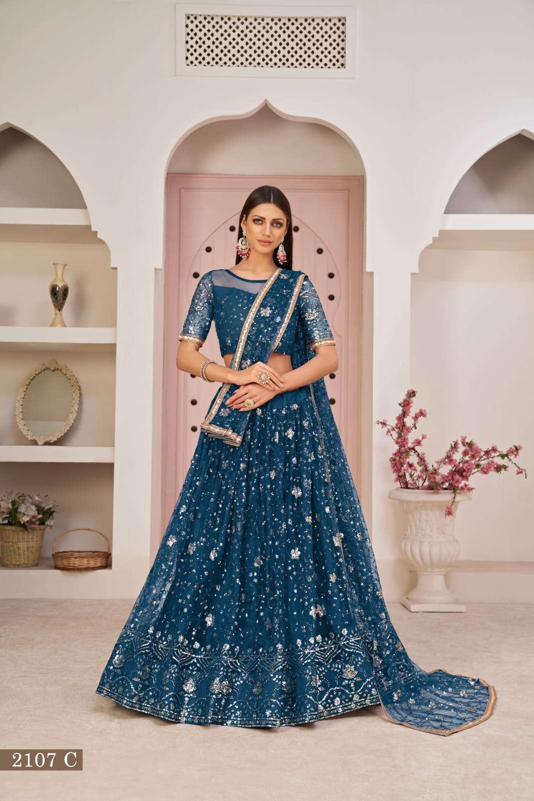 2107 2107 A B C Lehenga Choli collection manufacturers surat 
