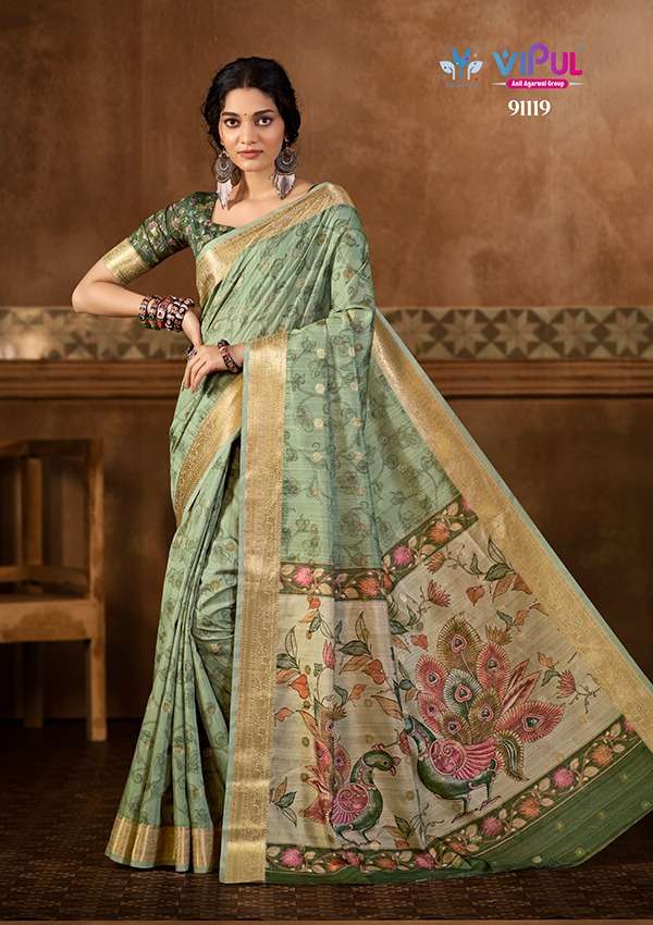 91116 to 91121 by Vipul saree collection manufacturers surat 