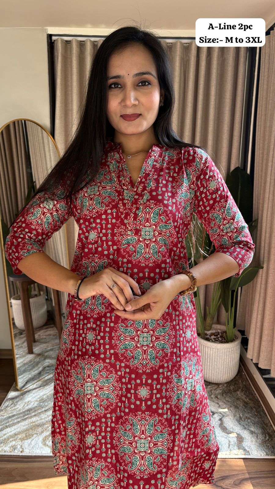 A LINE Coller NECK KURTI 2 Collection manufacturers surat 