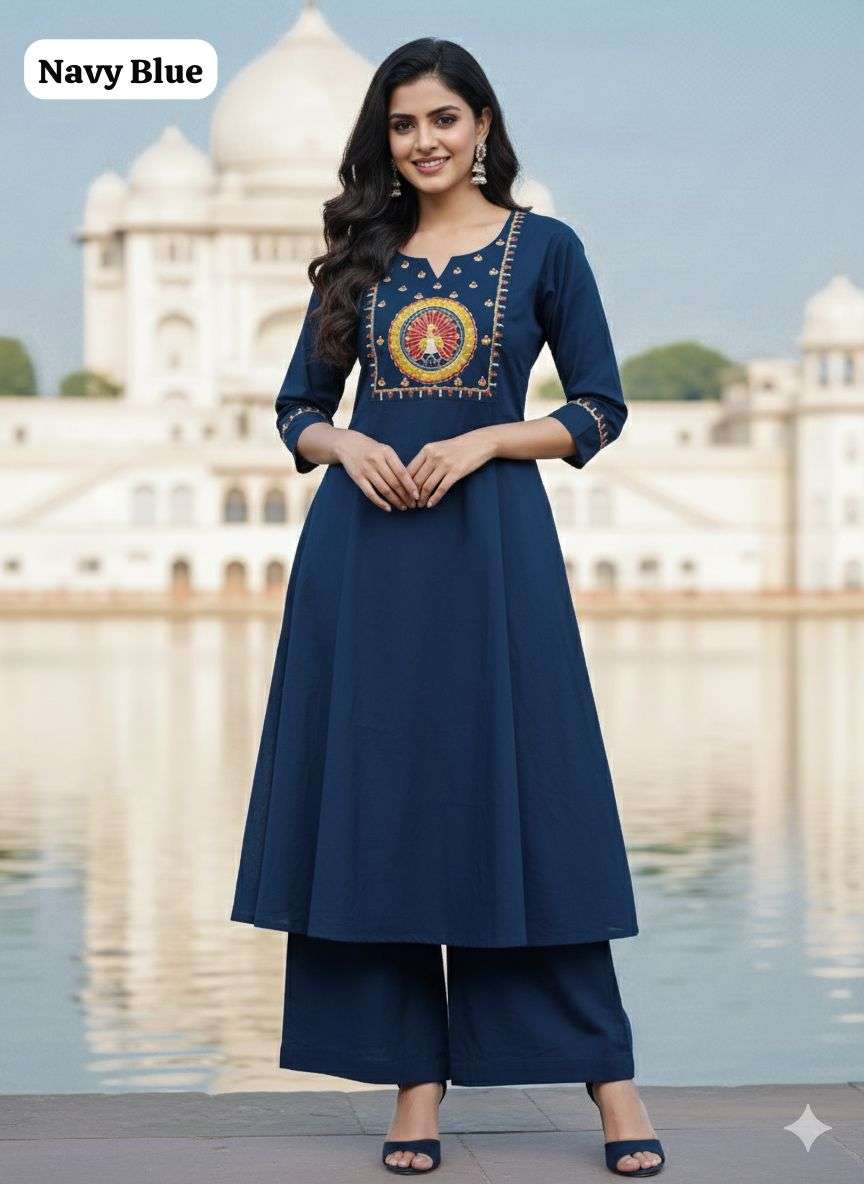 A Line pure Cotton 2pc Kurti collection manufacturers surat 