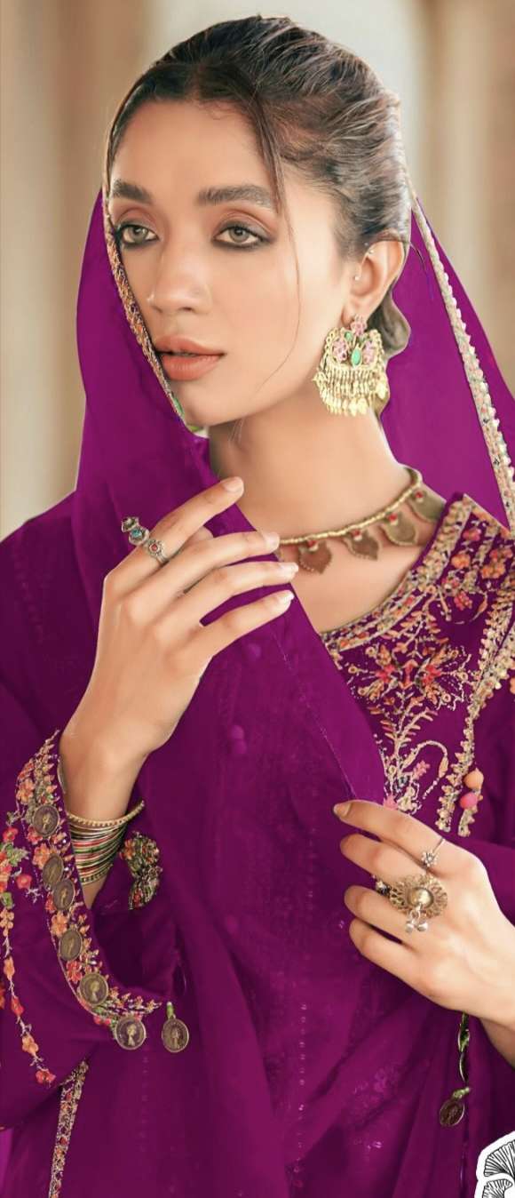 Aafiya VOL 3 DNO 10219  By ZAHA PURE VALVET suit collection manufacturer surat 