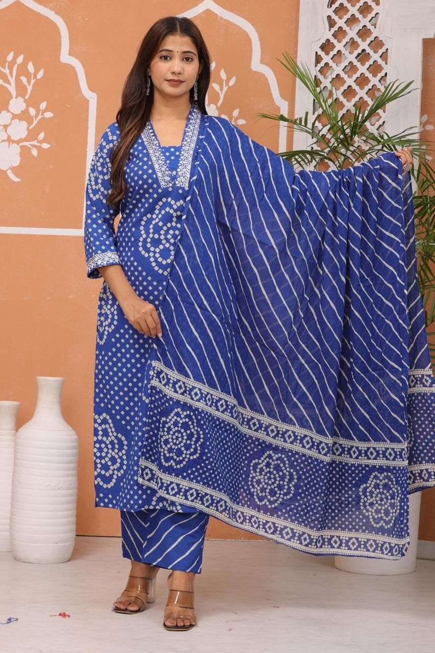 AJ FASHION BANDHNI PRINT kurti collection manufacturers surat 