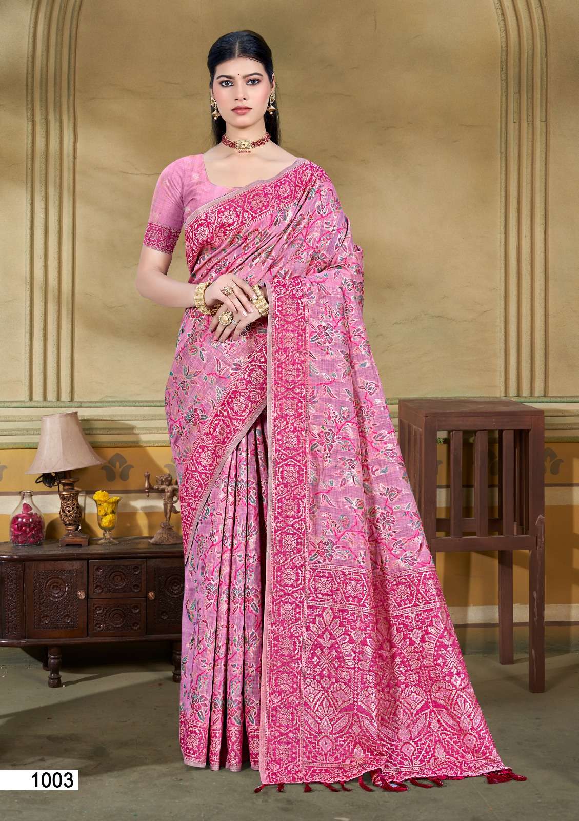 Alankar Cotton Series 1001 TO 1005 by Bunawat saree Collection manufacturers surat 