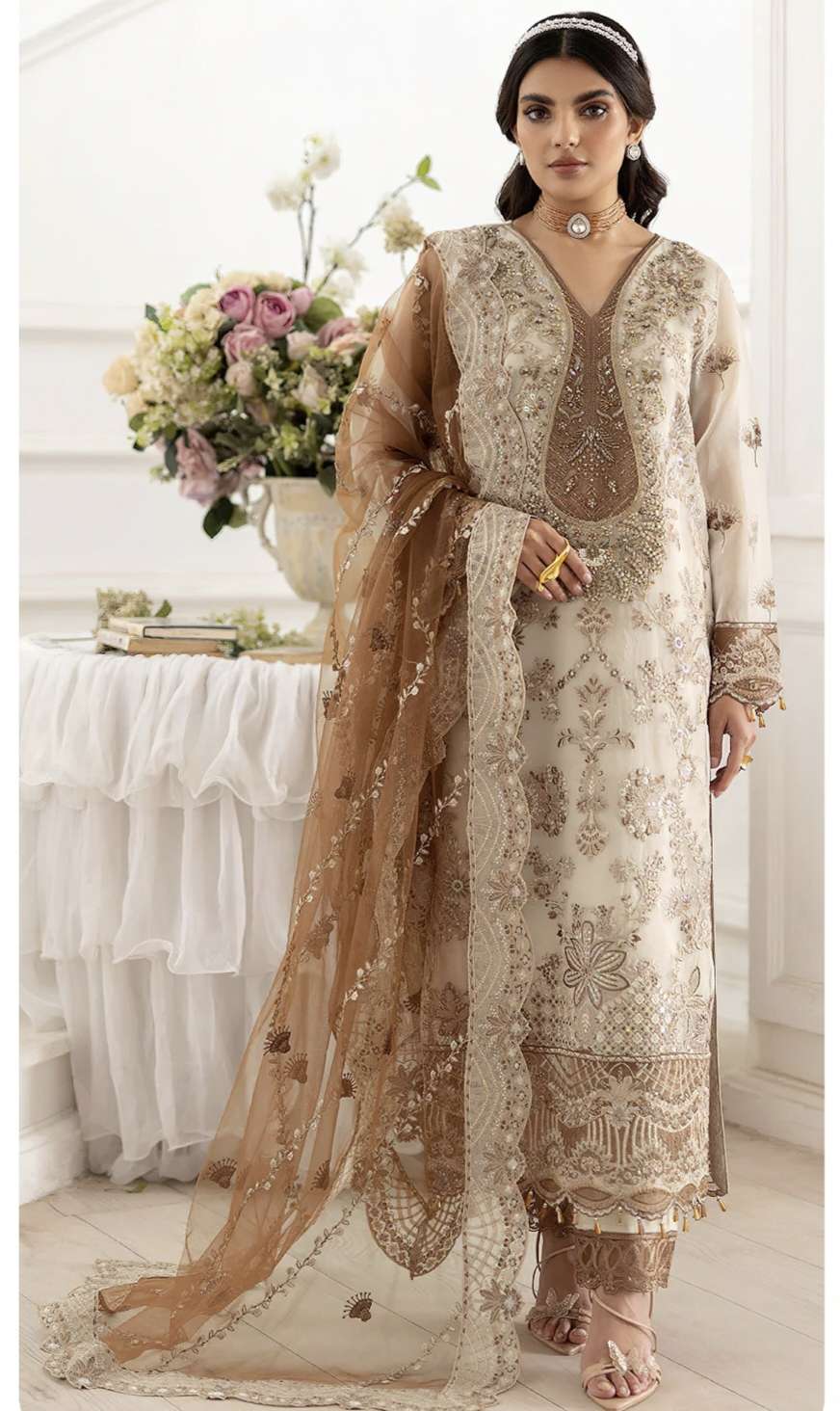 ANAYA VOL 7 DNO 1100 1101 1102 by  SAJIDA suit collection manufacturers surat 