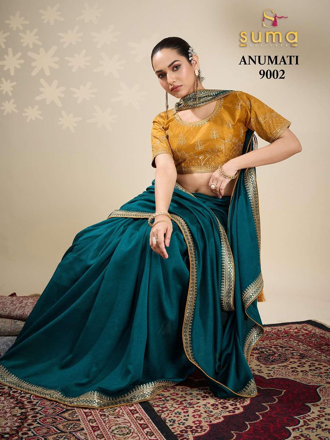 ANUMATI 2 SERIES 9001 TO 9009 By SUMA DESIGNER saree Collection manufacturer surat 