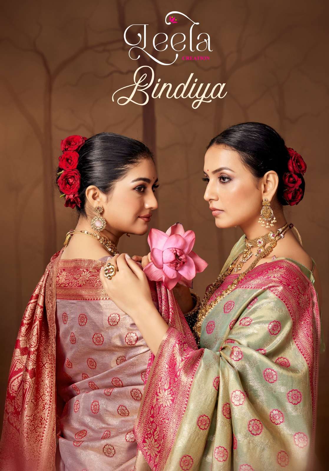 Bindiya Series A TO F by  Leela Creation saree Collection manufacturer surat 
