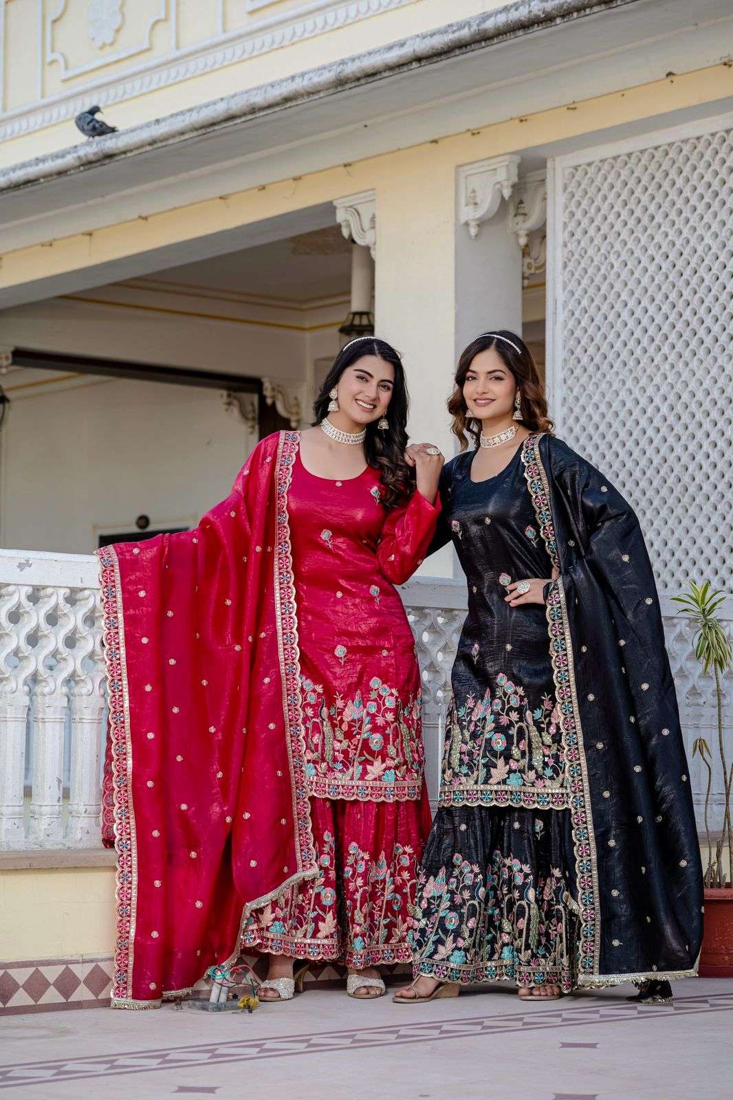 CODE 04 KURTI PLAZZO DUPATTA collection manufacturers surat 