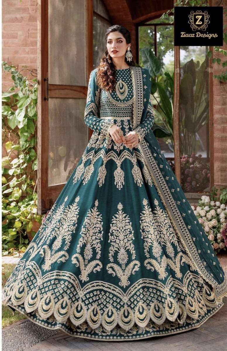 code  424 by Ziaaz Design Suit collection manufacturers surat 